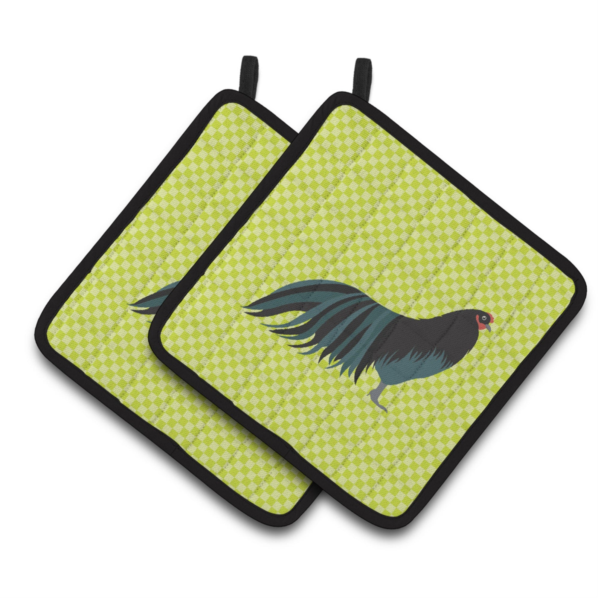 'Caroline'S Treasures Sumatra Chicken Green Decorated Pot Holder, 7.5'''' X 7.5''''''