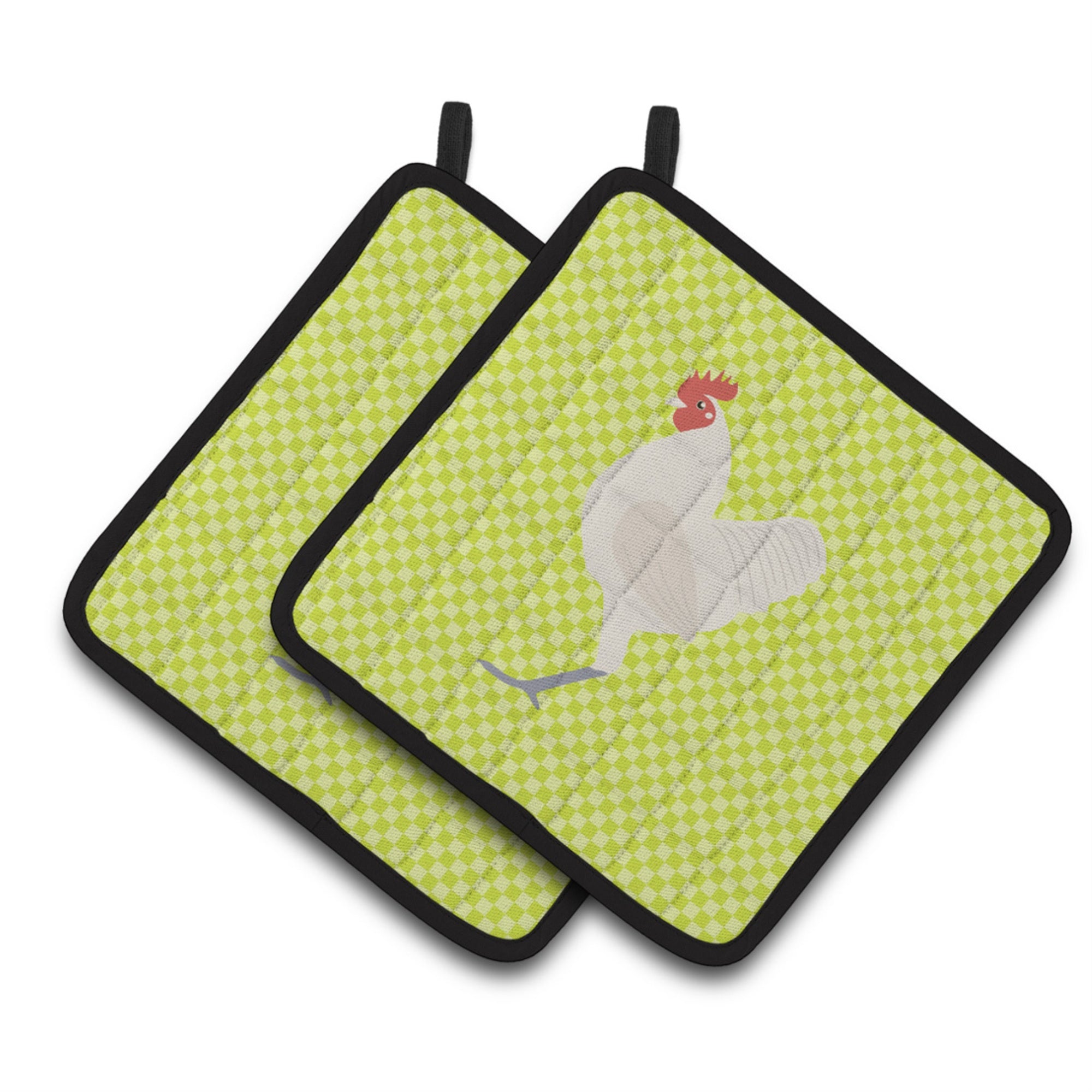 'Caroline'S Treasures German Langshan Chicken Green Decorated Pot Holder, 7.5'''' X 7.5''''''