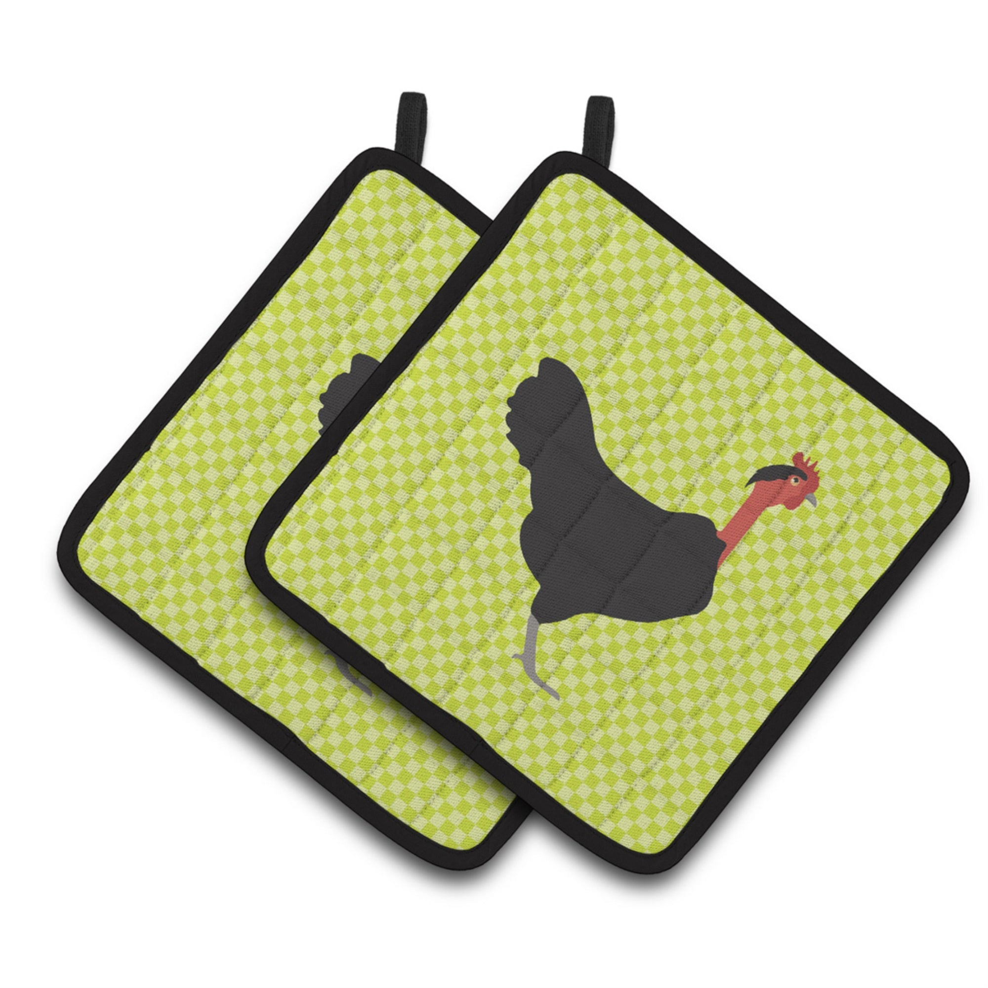 'Caroline'S Treasures Naked Neck Chicken Green Decorated Pot Holder, 7.5'''' X 7.5''''''