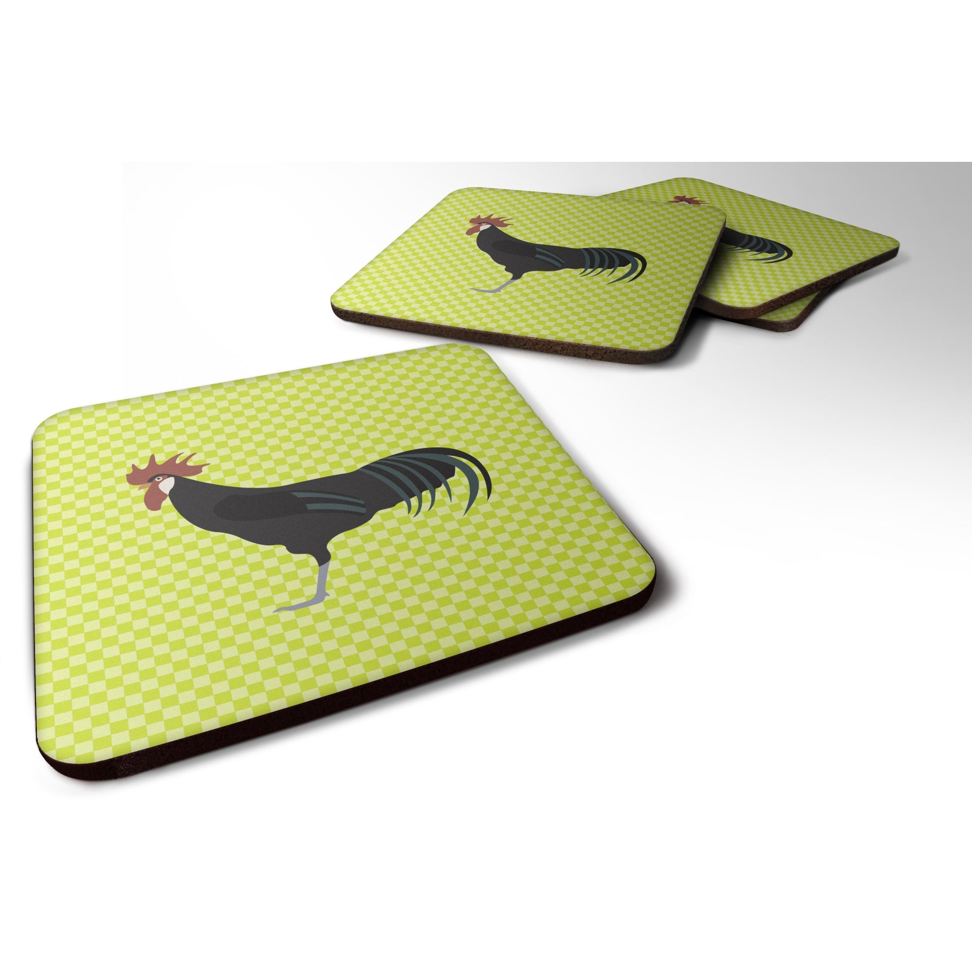 'Caroline'S Treasures Minorca Ctalalan Chicken Green Decorative Coasters, 3.5, Multicolor''