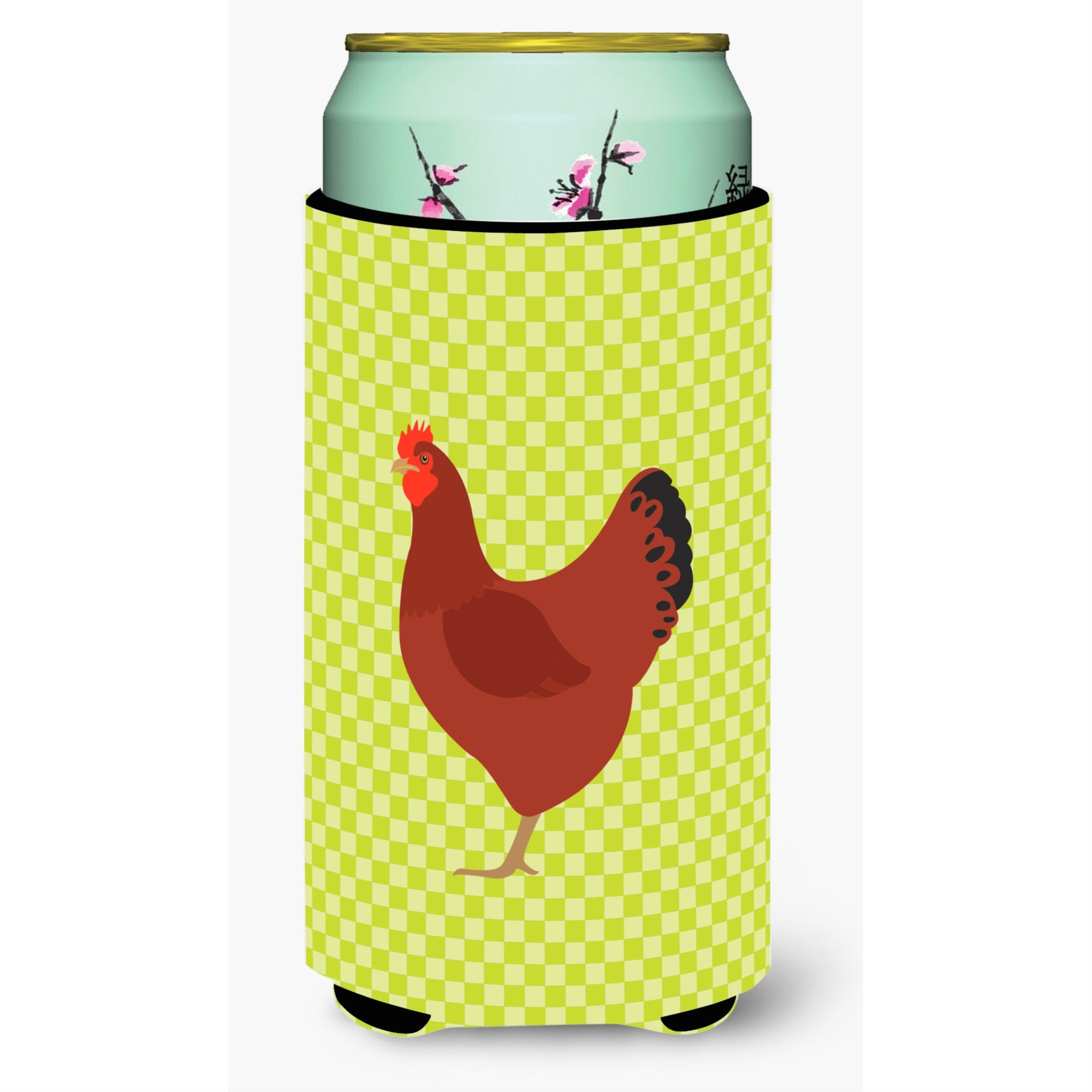 'Caroline'S Treasures New Hampshire Red Chicken Green Decorative Can Hugger, Tall Boy, Multicolor''