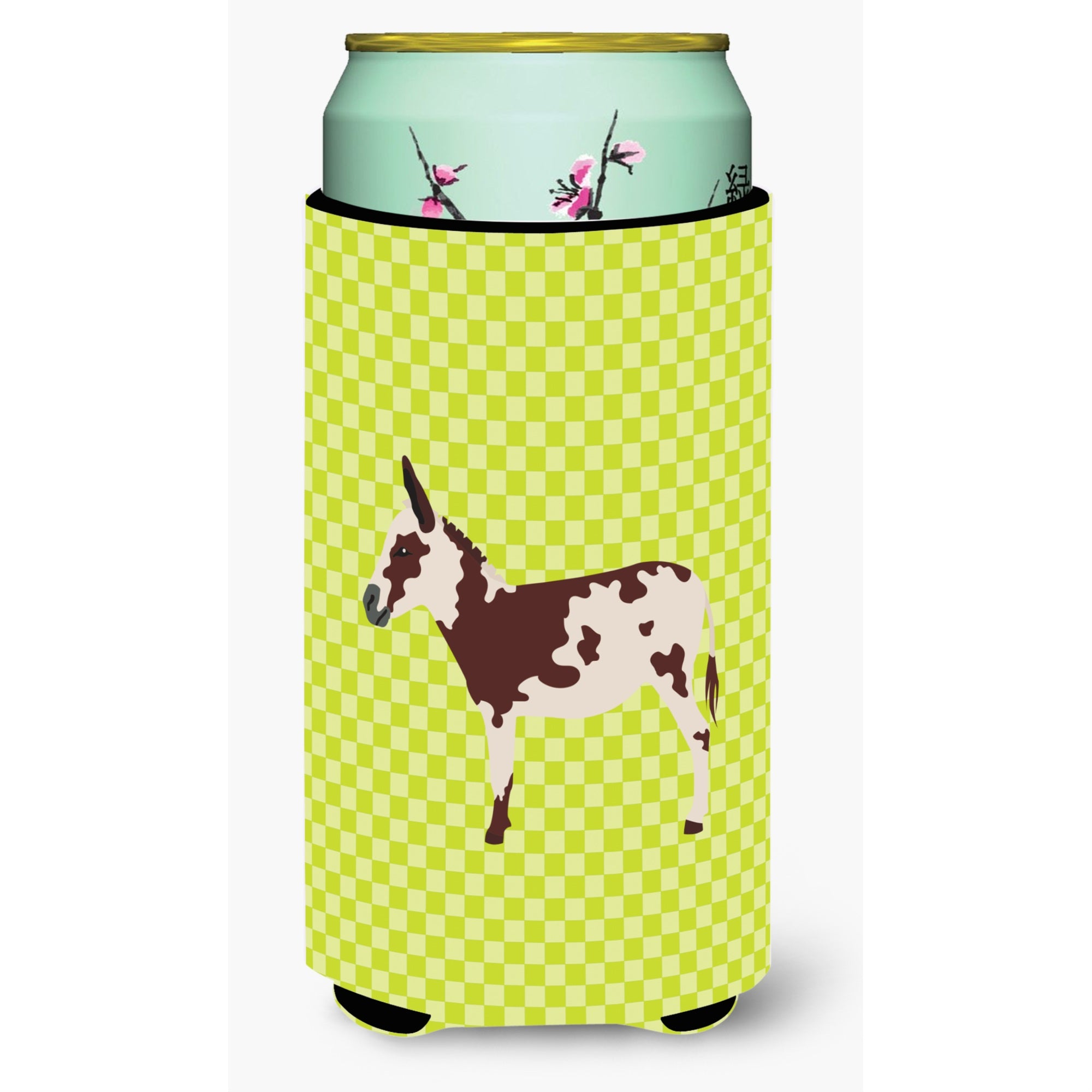 'Caroline'S Treasures American Spotted Donkey Green Decorative Can Hugger, Tall Boy, Multicolor''