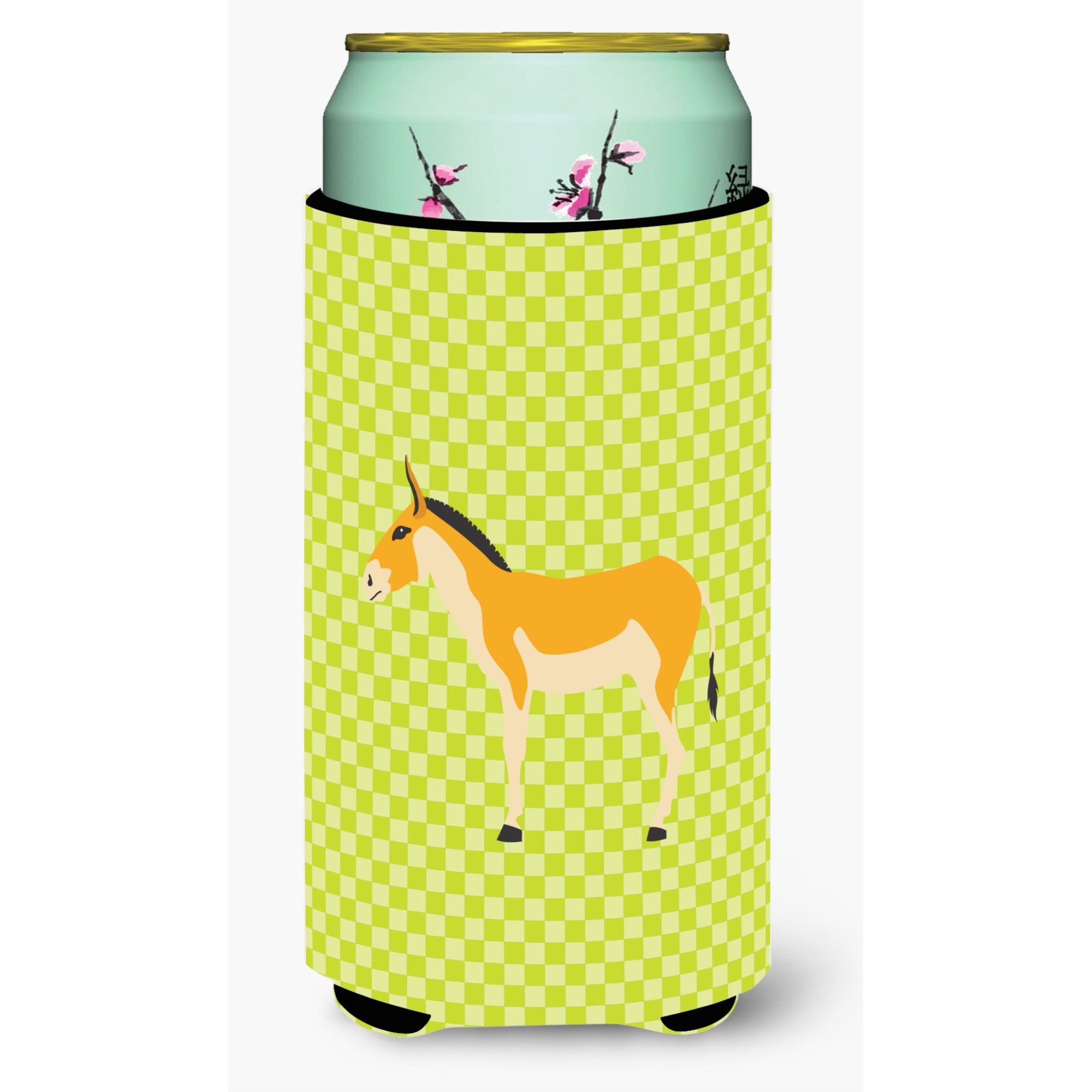 'Caroline'S Treasures Turkmenian Kulan Donkey Green Decorative Can Hugger, Tall Boy, Multicolor''