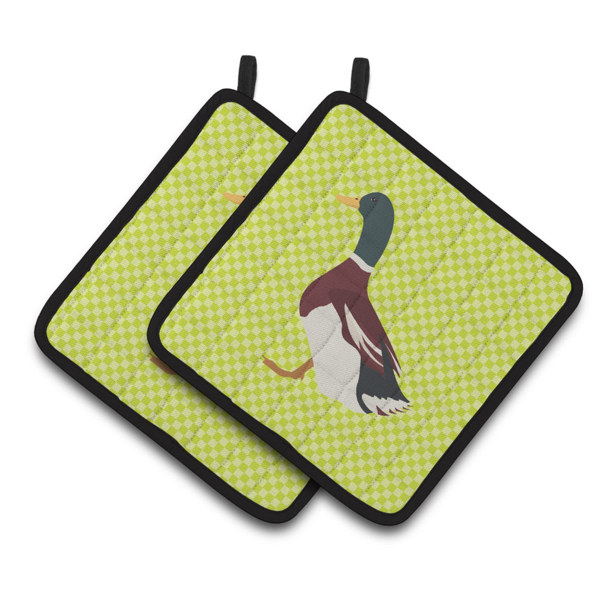 'Caroline'S Treasures Rouen Duck Green Decorated Pot Holder, 7.5'''' X 7.5''''''