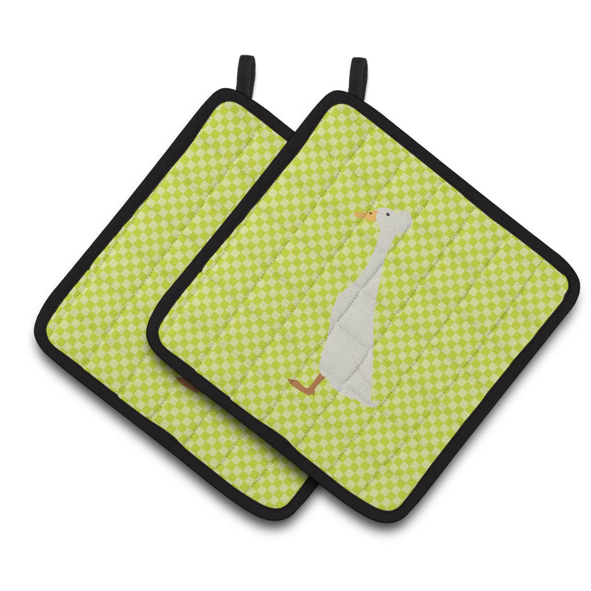 'Caroline'S Treasures Bali Duck Green Decorated Pot Holder, 7.5'''' X 7.5''''''