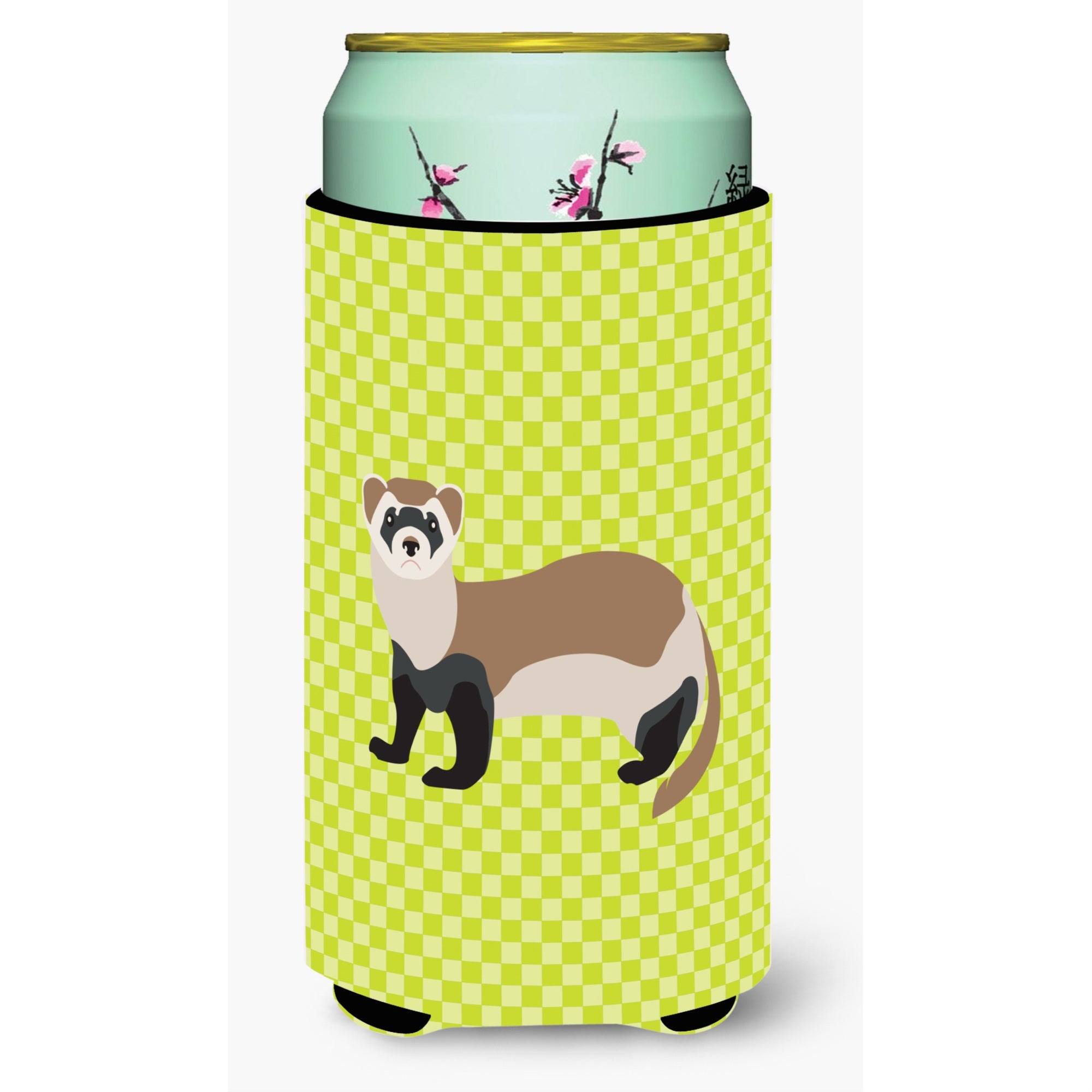 'Caroline'S Treasures Ferret Green Decorative Can Hugger, Tall Boy, Multicolor''