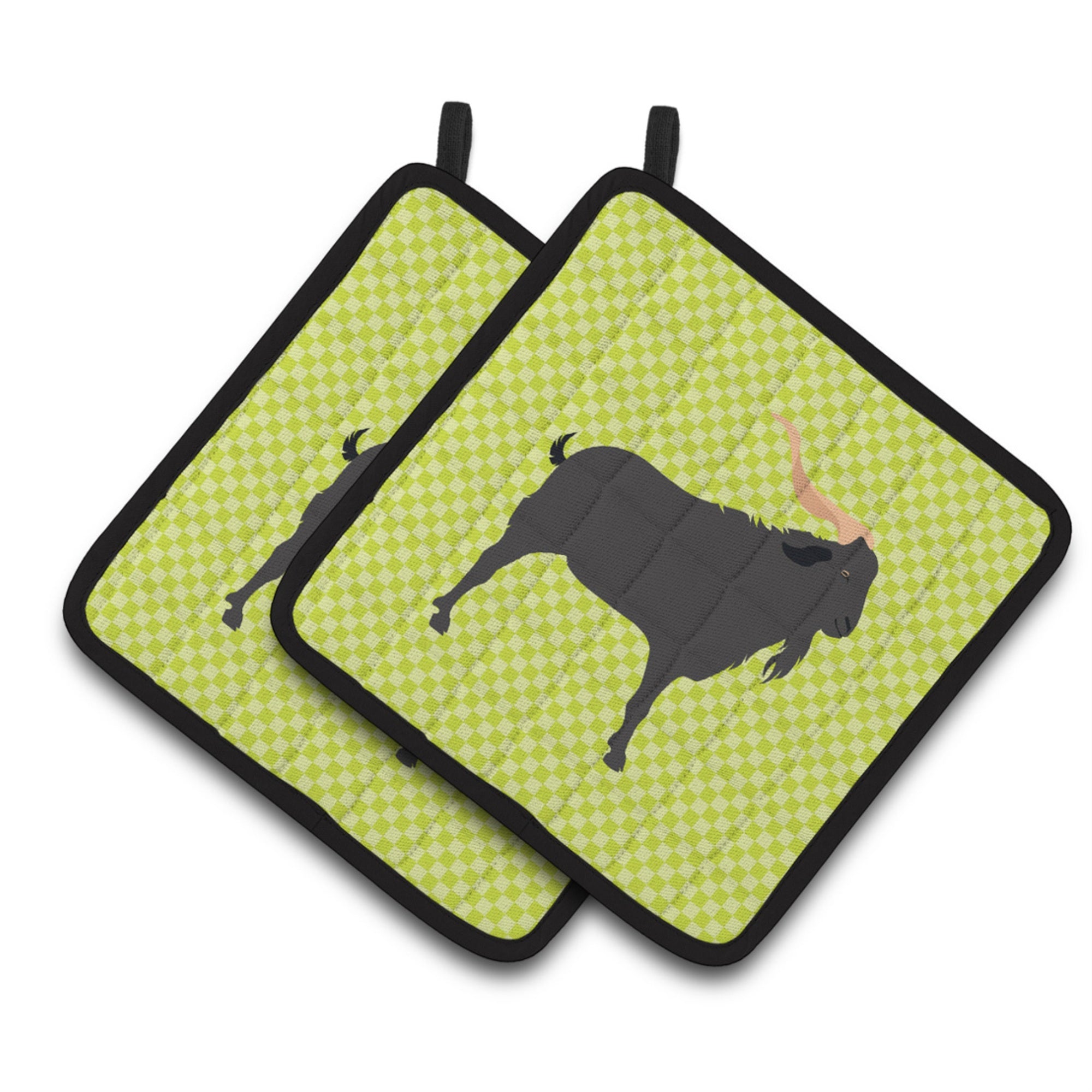 'Caroline'S Treasures Verata Goat Green Decorated Pot Holder, 7.5'''' X 7.5''''''