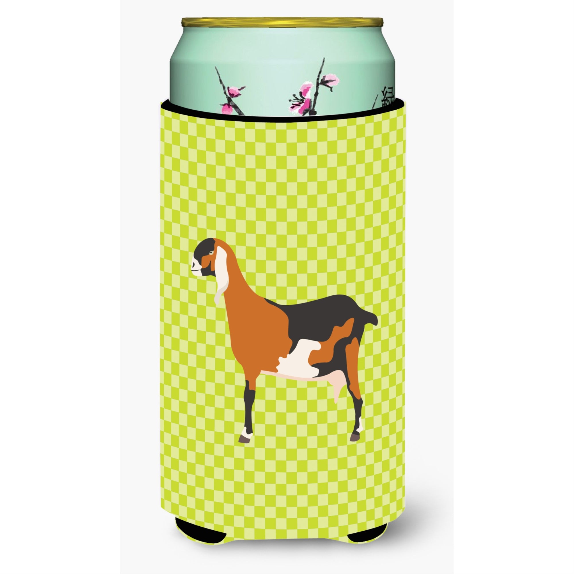 'Caroline'S Treasures Anglo Nubian Goat Green Decorative Can Hugger, Tall Boy, Multicolor''