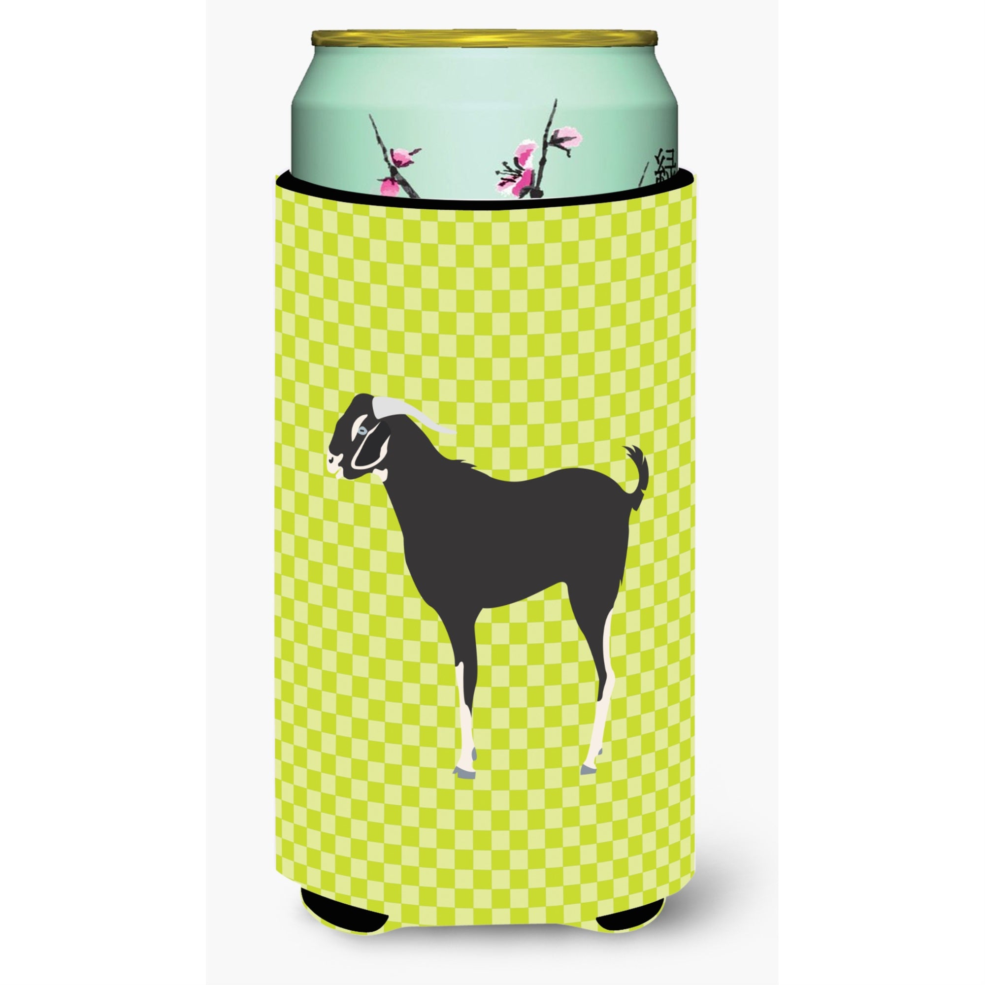 'Caroline'S Treasures Black Bengal Goat Green Decorative Can Hugger, Tall Boy, Multicolor''