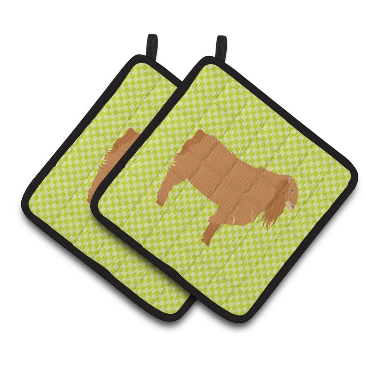 'Caroline'S Treasures American Lamancha Goat Green Decorated Pot Holder, 7.5'''' X 7.5''''''