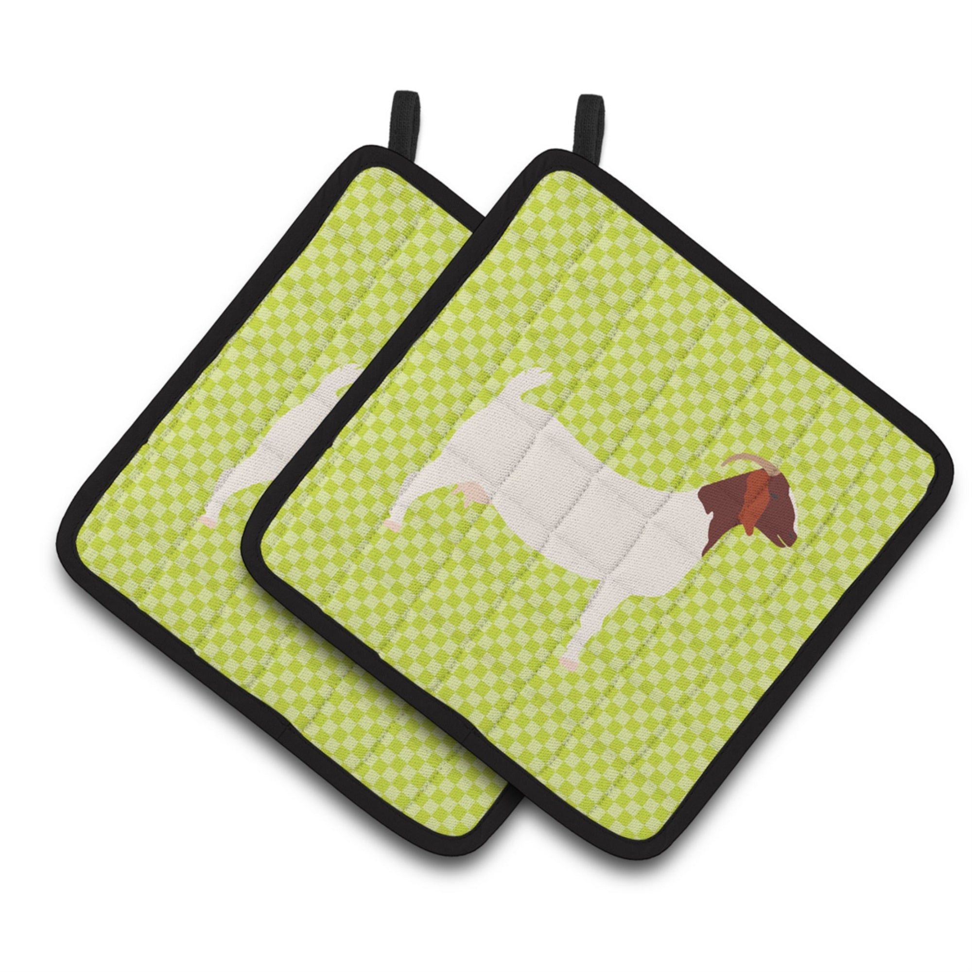 'Caroline'S Treasures Boer Goat Green Decorated Pot Holder, 7.5'''' X 7.5''''''