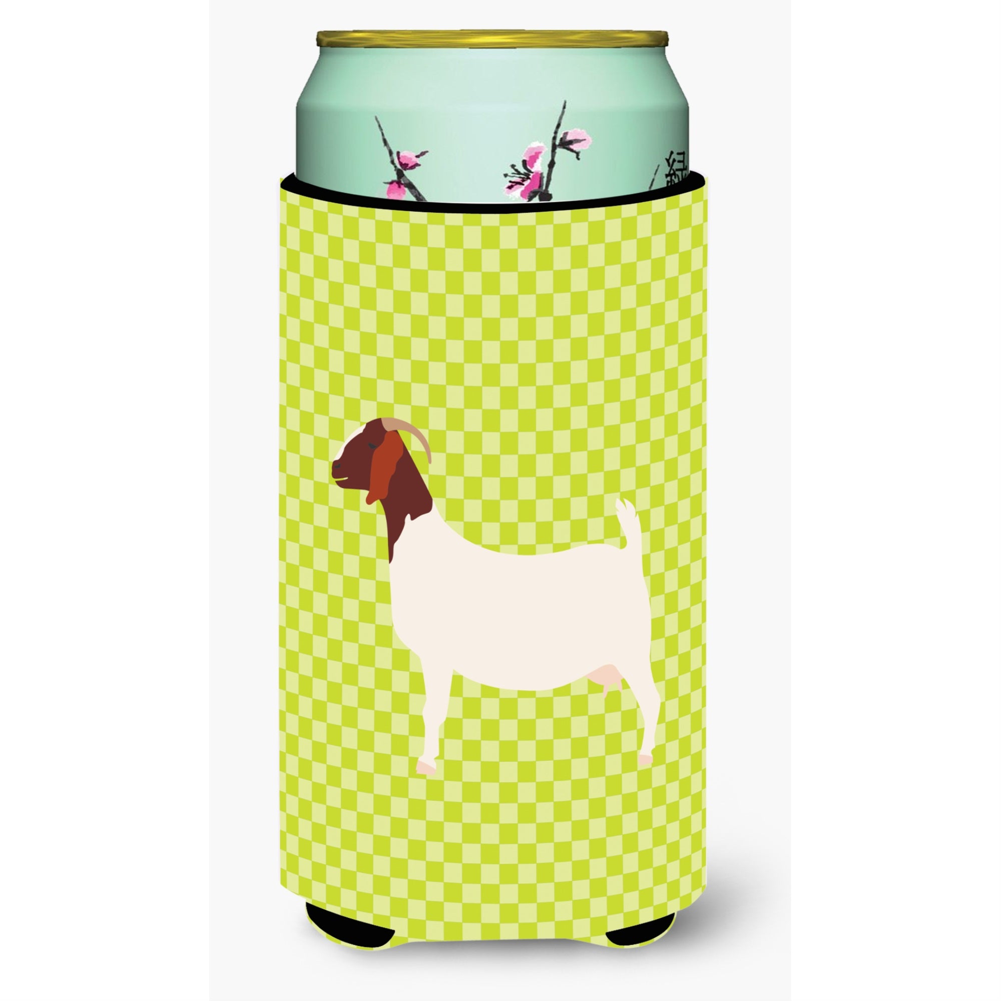 'Caroline'S Treasures Boer Goat Green Decorative Can Hugger, Tall Boy, Multicolor''