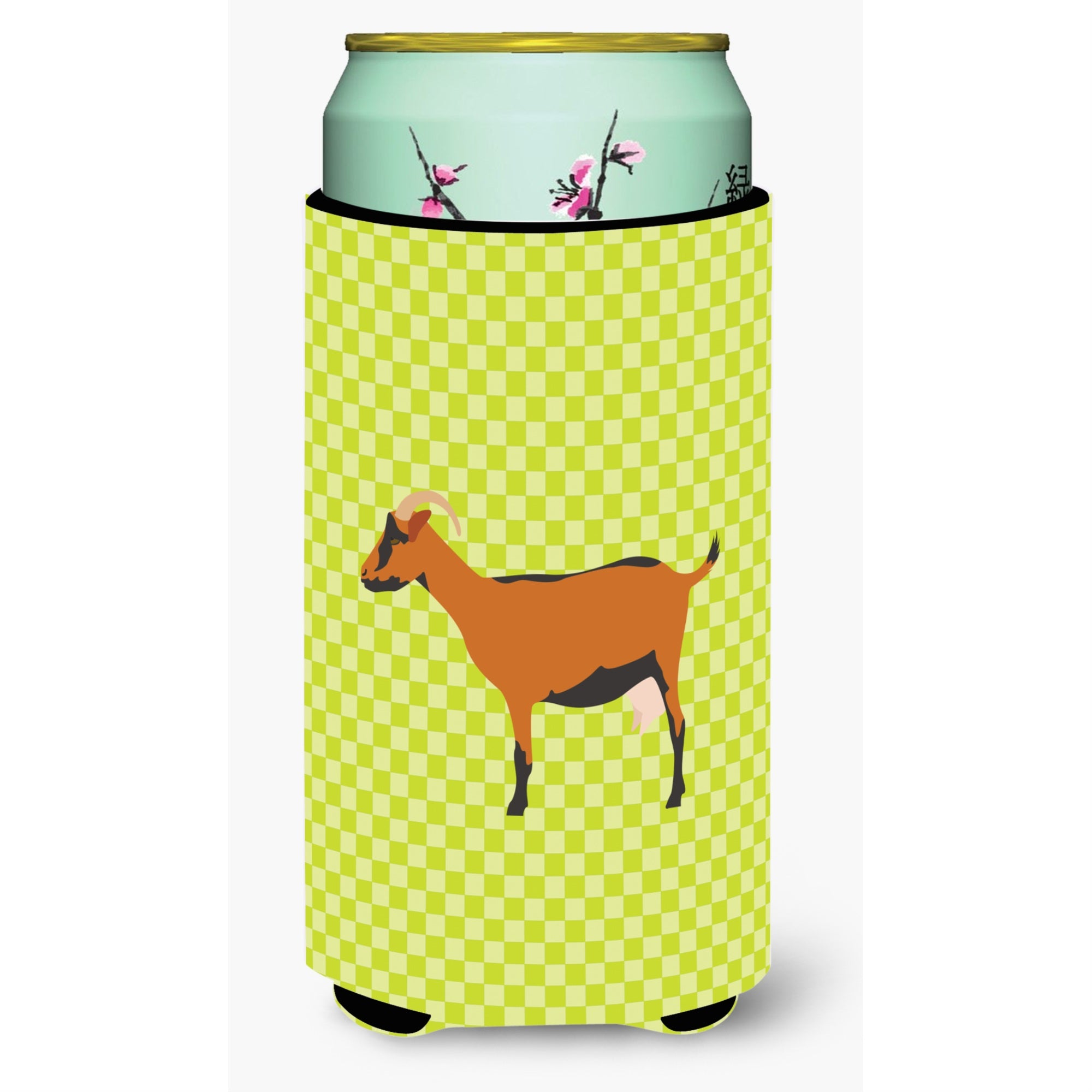 'Caroline'S Treasures Oberhasli Goat Green Decorative Can Hugger, Tall Boy, Multicolor''