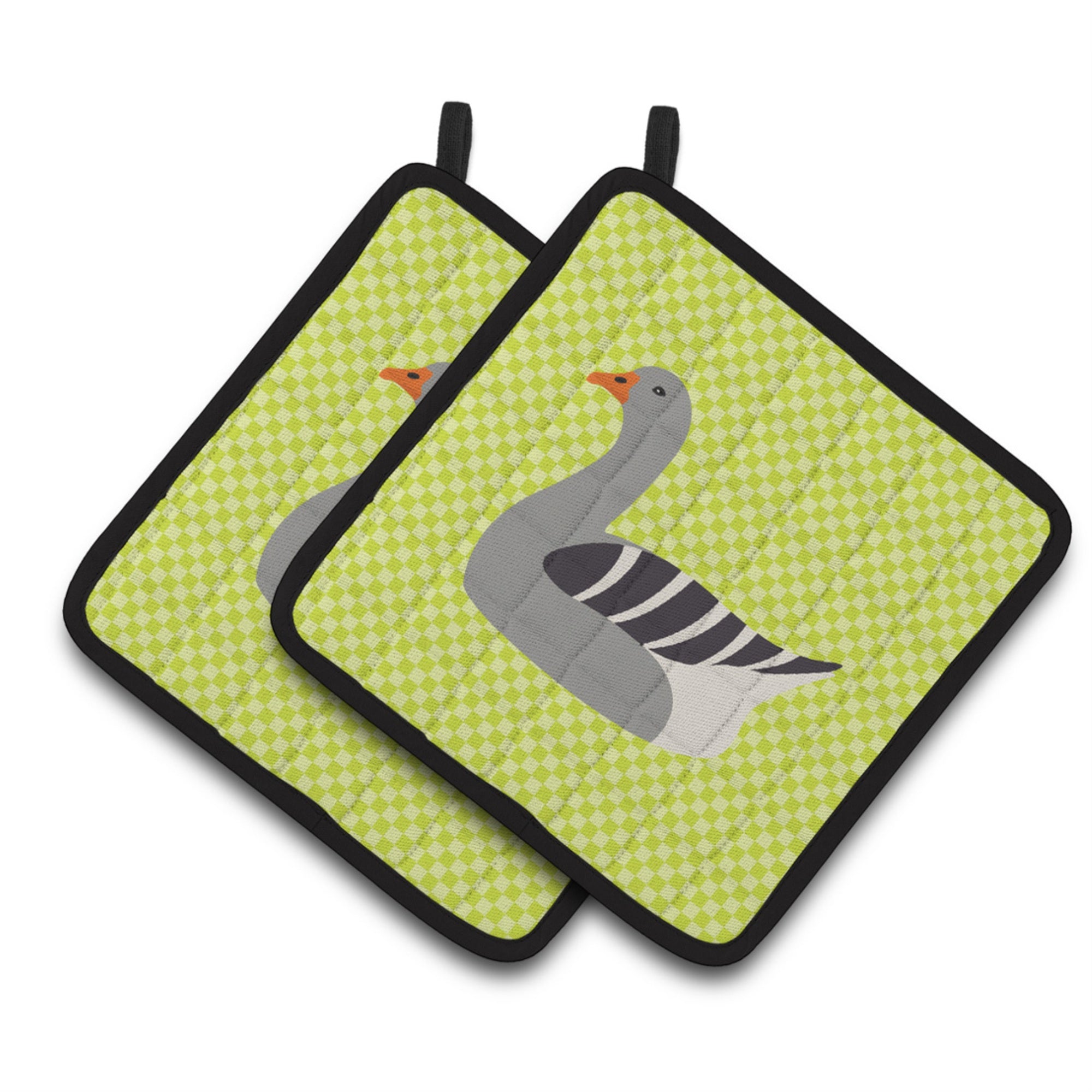 'Caroline'S Treasures Pilgrim Goose Green Decorated Pot Holder, 7.5'''' X 7.5''''''