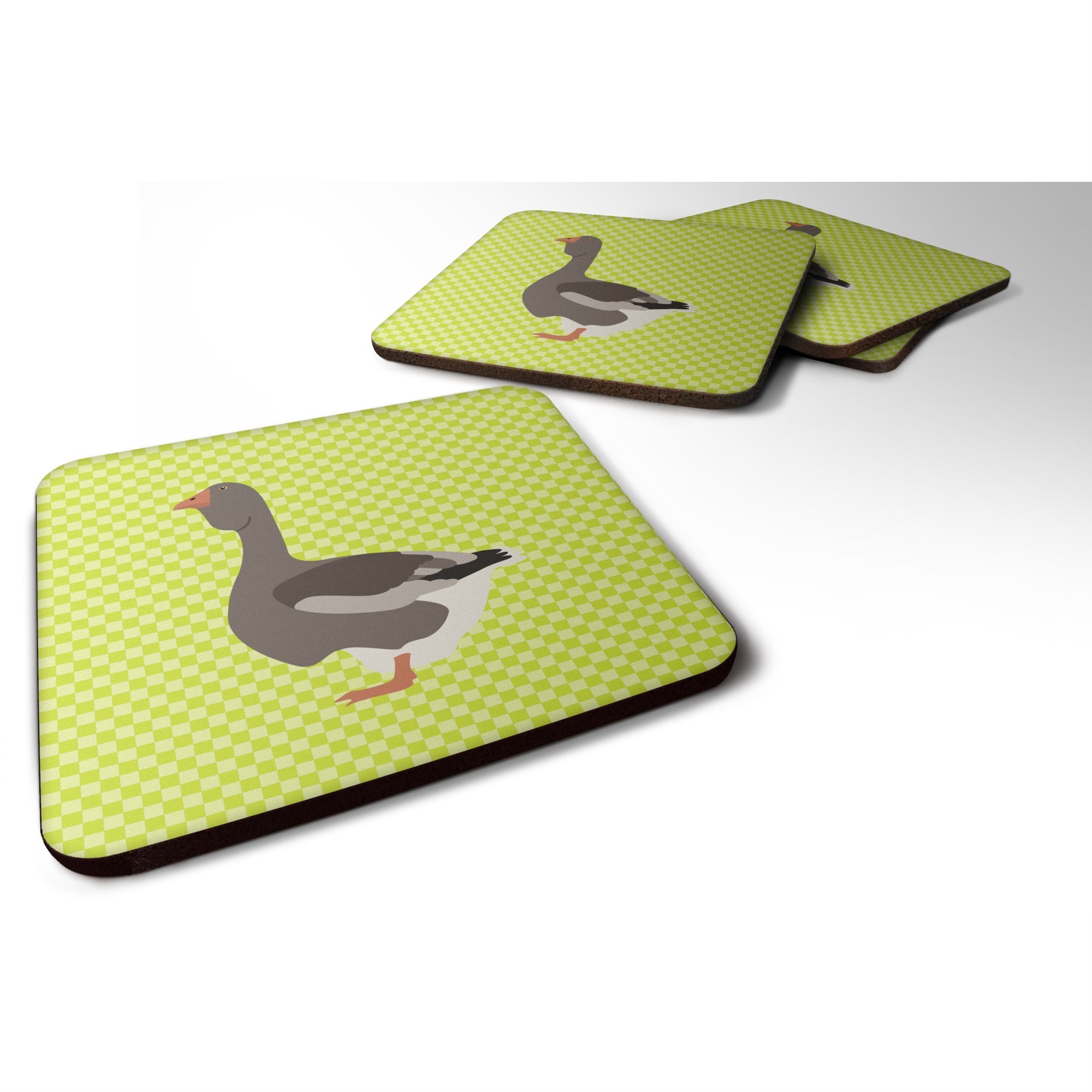 'Caroline'S Treasures Toulouse Goose Green Decorative Coasters, 3.5, Multicolor''