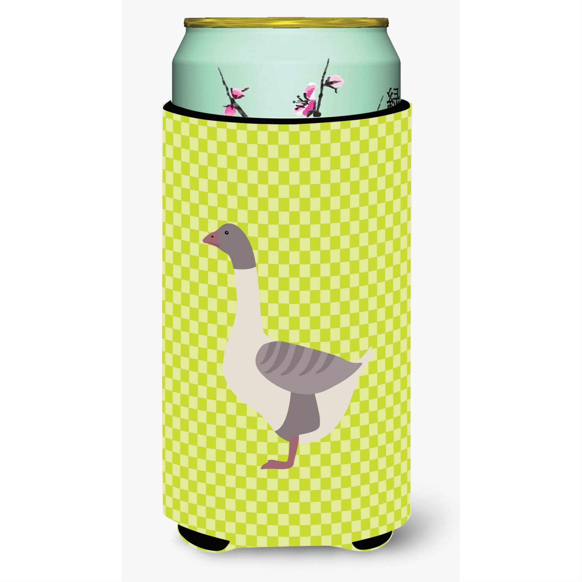 'Caroline'S Treasures Buff Grey Back Goose Green Decorative Can Hugger, Tall Boy, Multicolor''