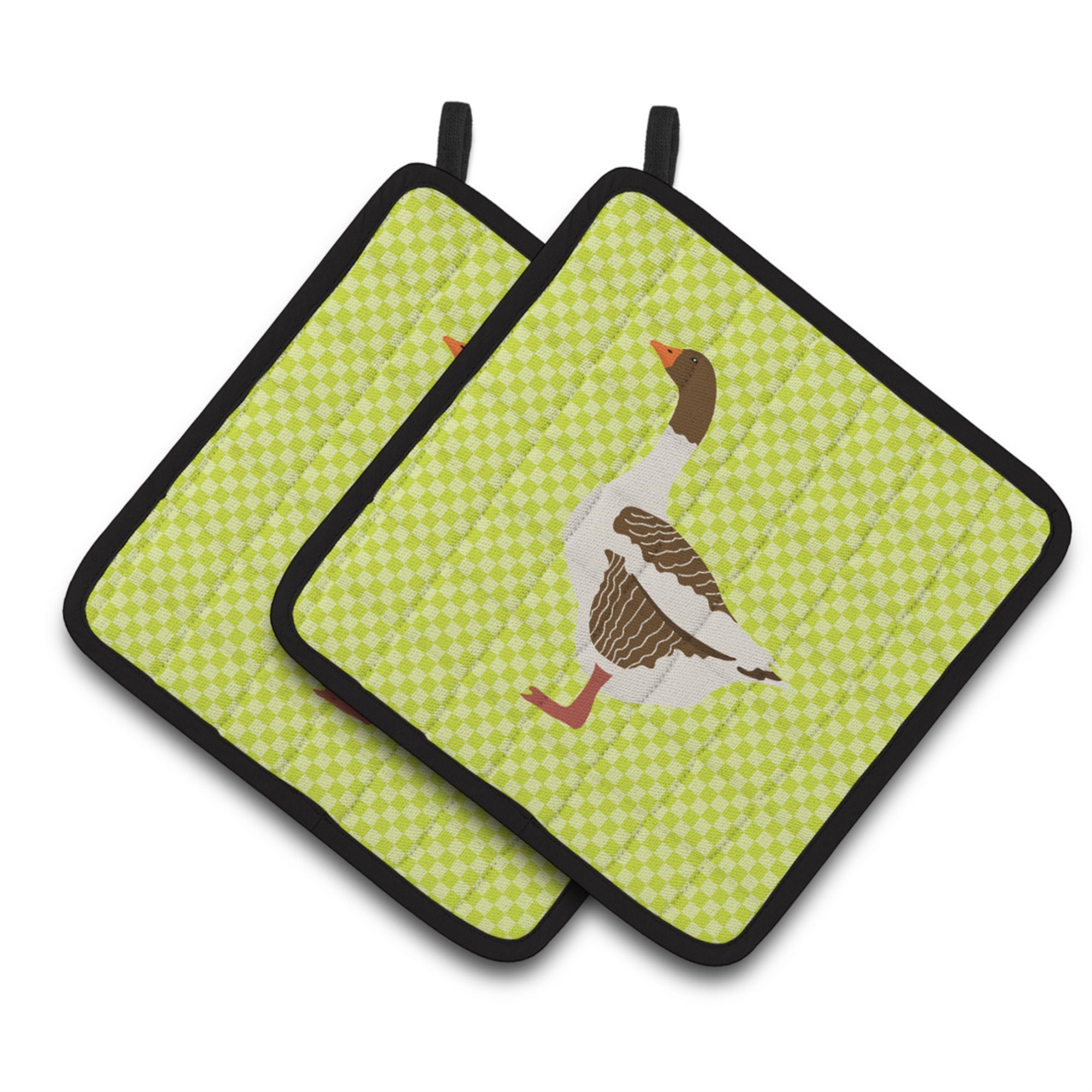 'Caroline'S Treasures Pomeranian Rogener Goose Green Decorated Pot Holder, 7.5'''' X 7.5''''''