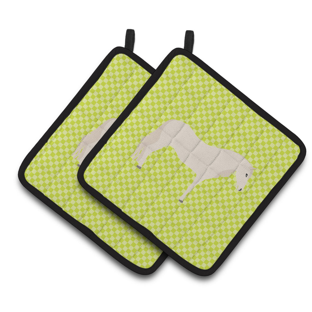 'Caroline'S Treasures Paso Fino Horse Green Decorated Pot Holder, 7.5'''' X 7.5''''''