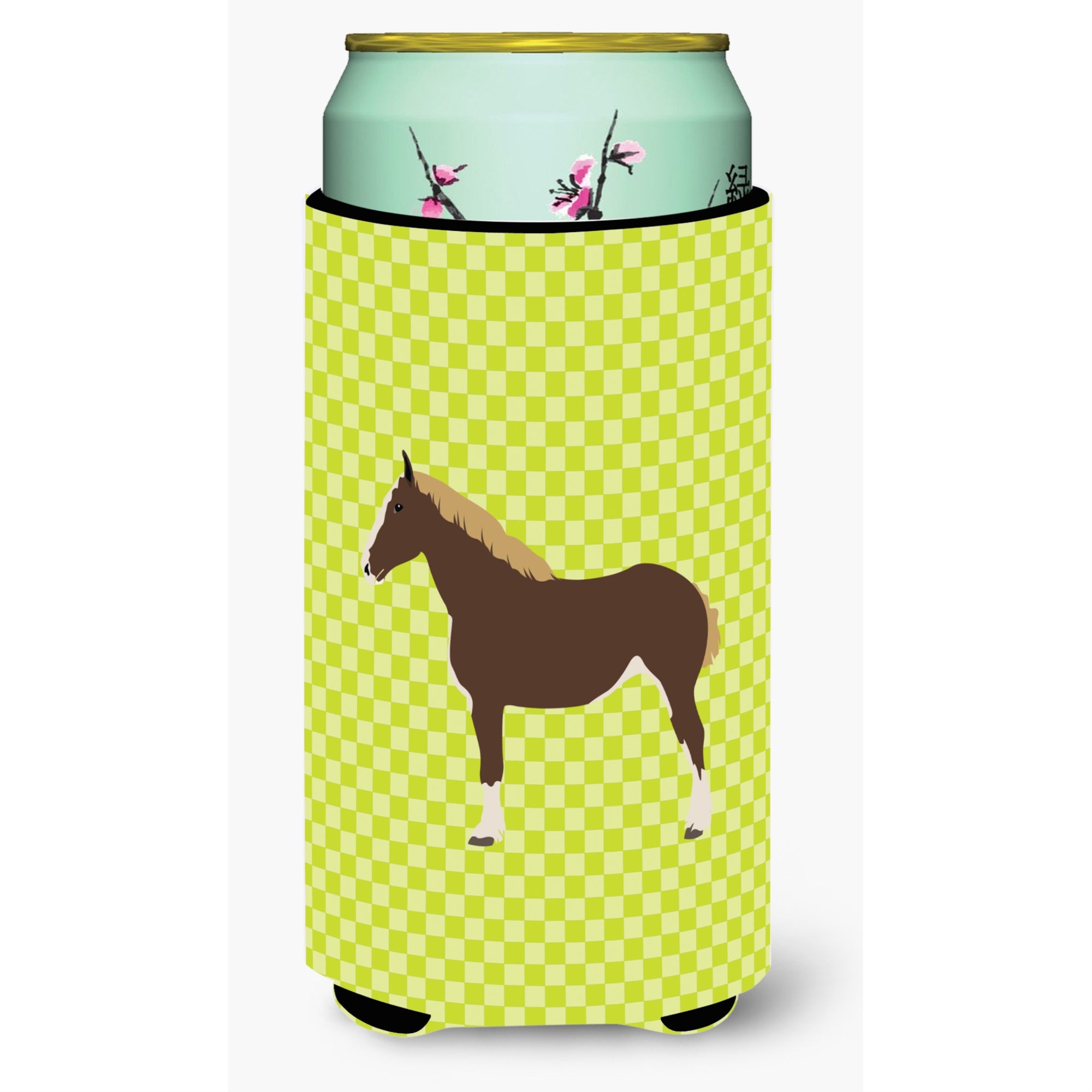 'Caroline'S Treasures Percheron Horse Green Decorative Can Hugger, Tall Boy, Multicolor''