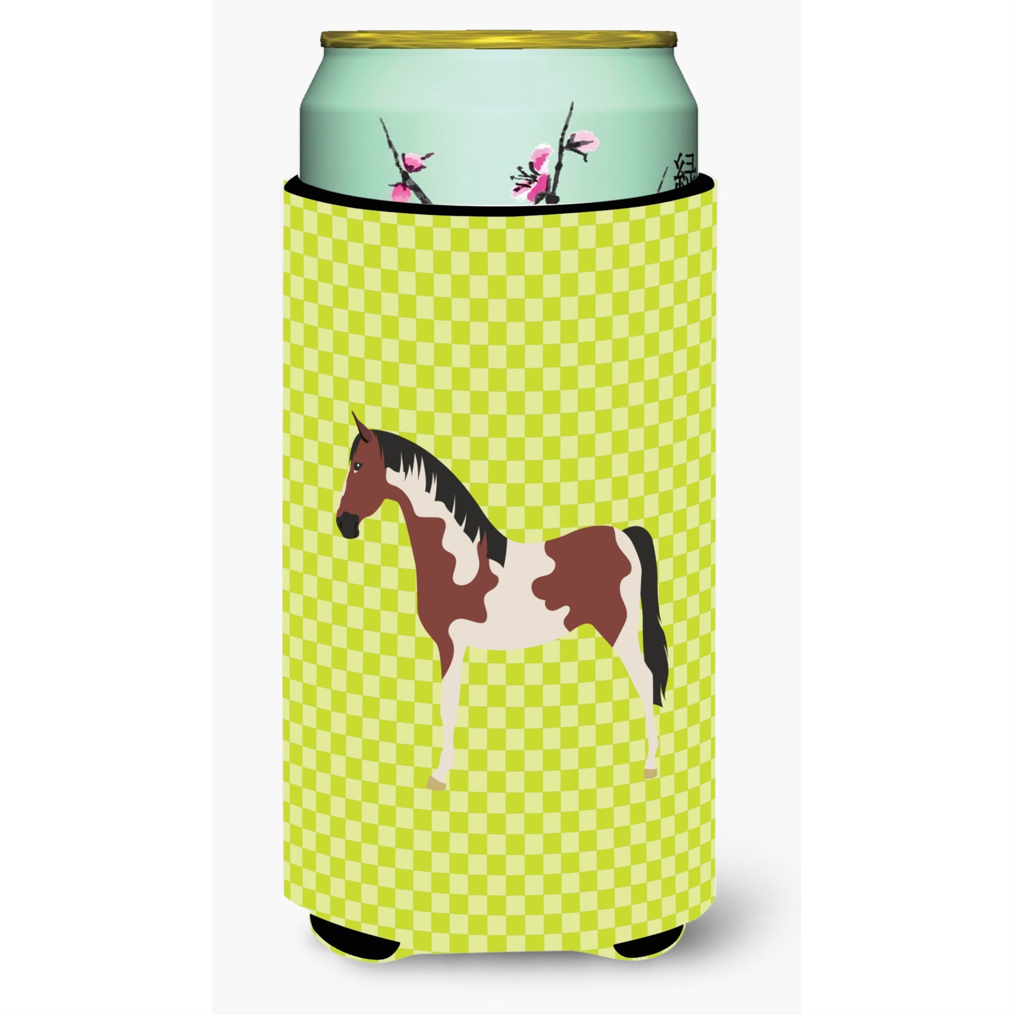 'Caroline'S Treasures Pinto Horse Green Decorative Can Hugger, Tall Boy, Multicolor''