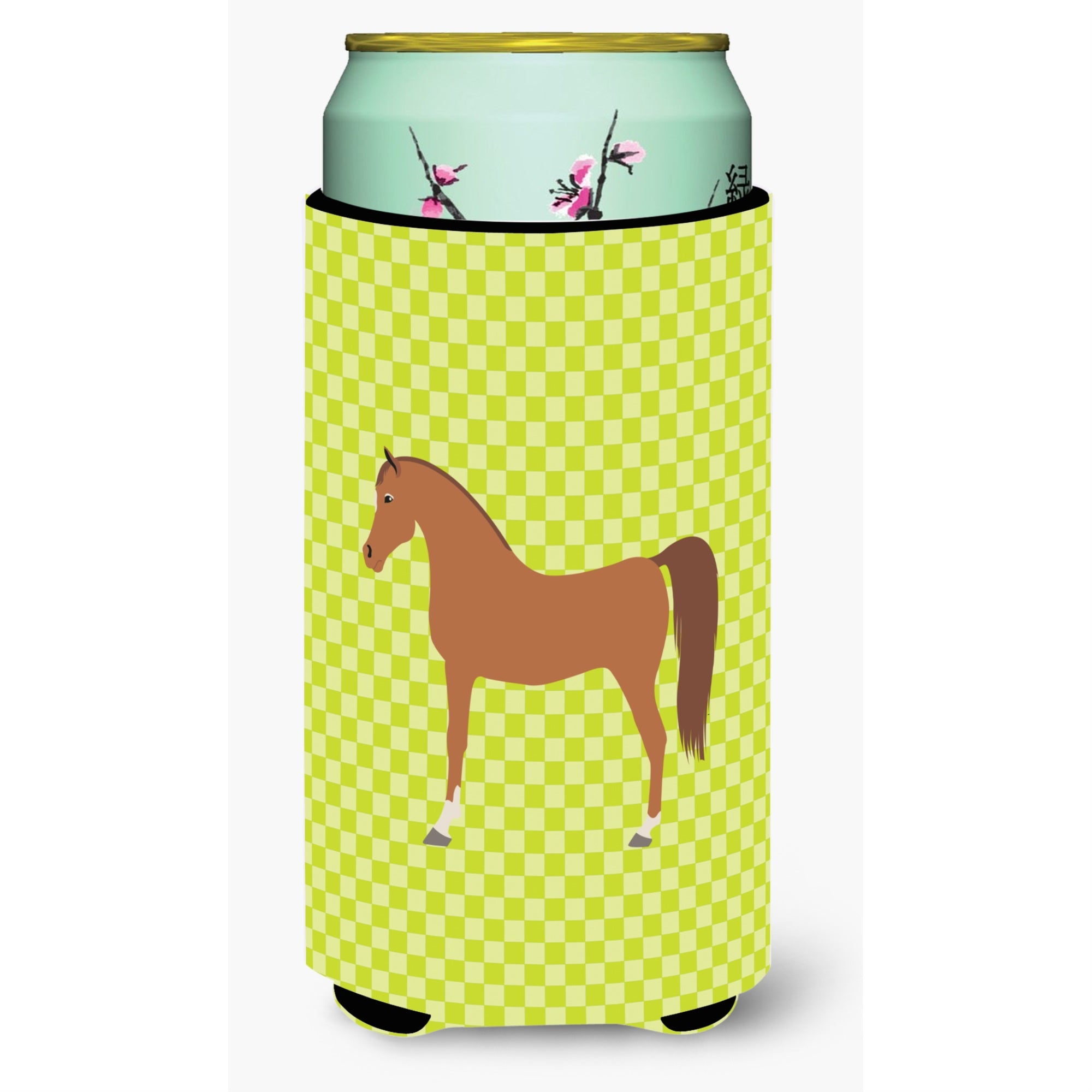 'Caroline'S Treasures Arabian Horse Green Decorative Can Hugger, Tall Boy, Multicolor''