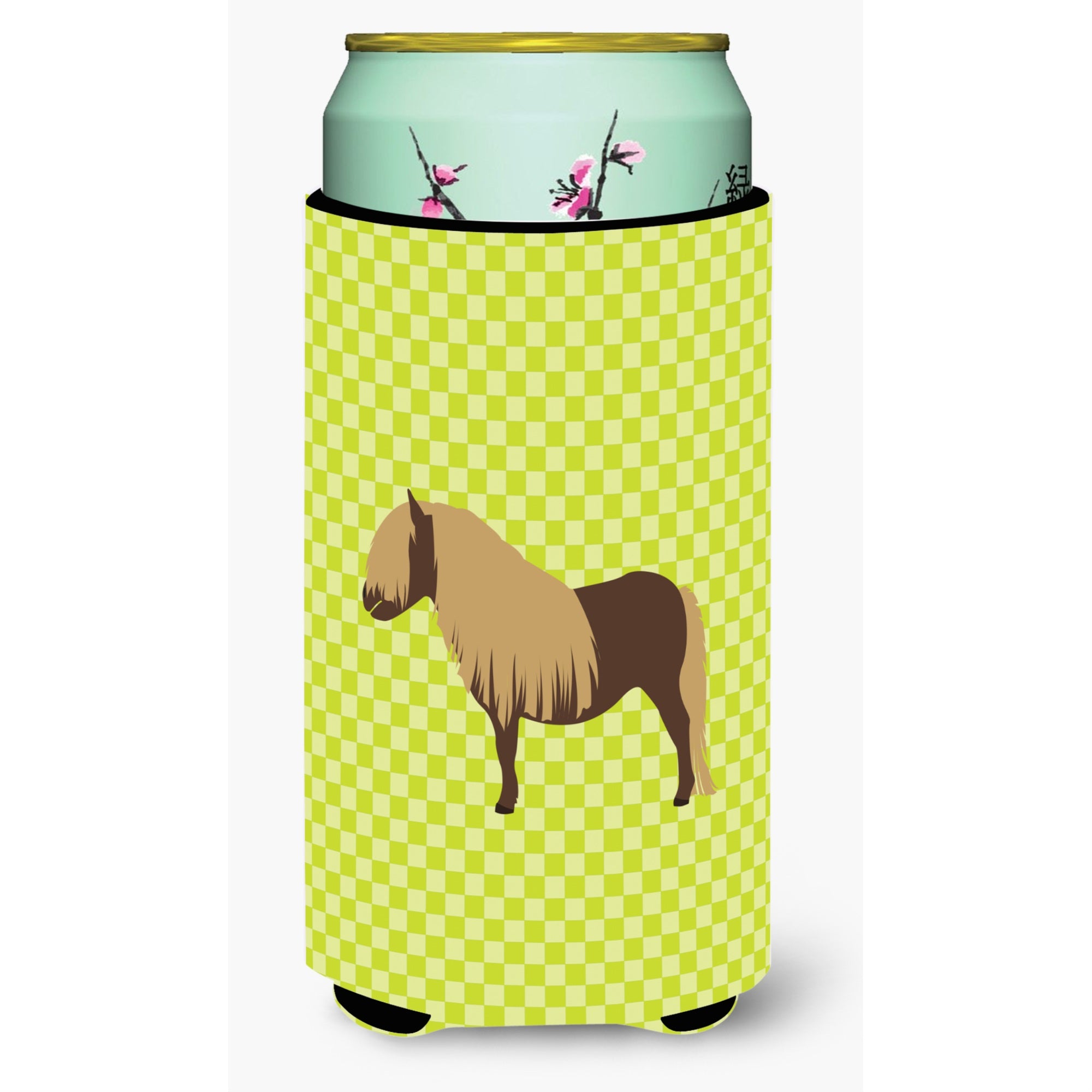 'Caroline'S Treasures Shetland Pony Horse Green Decorative Can Hugger, Tall Boy, Multicolor''