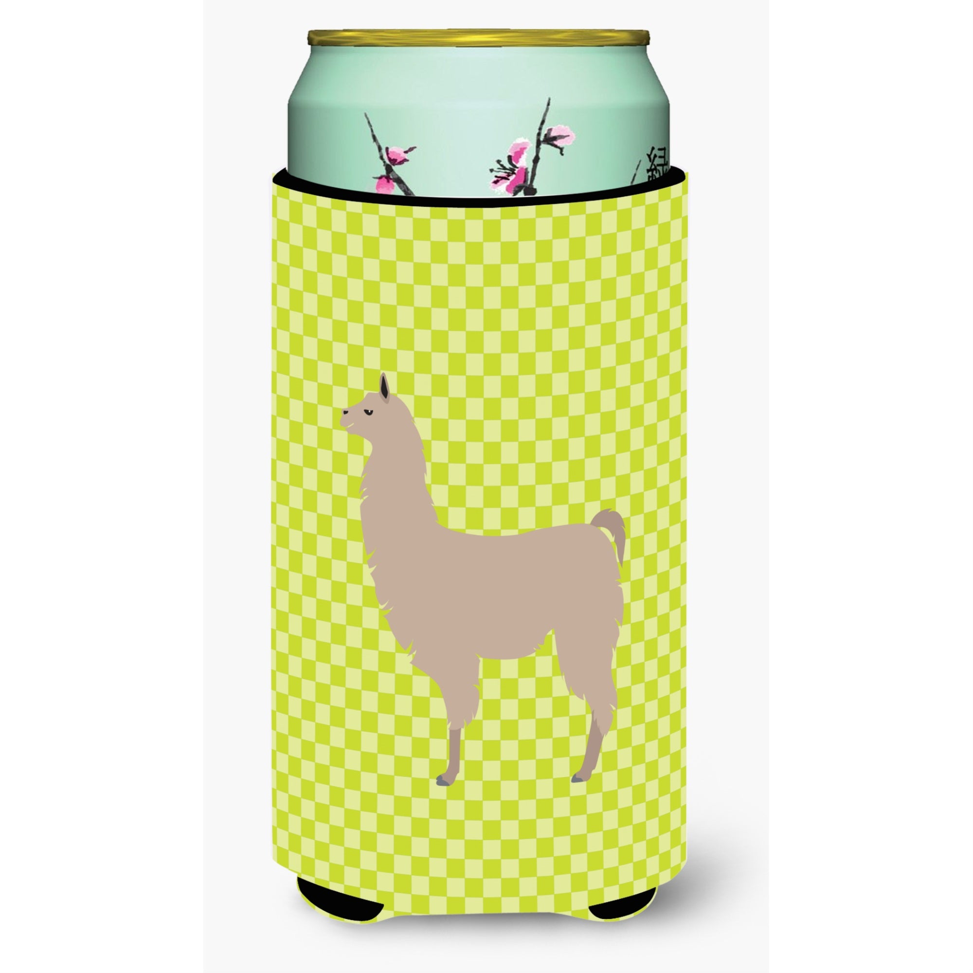 'Caroline'S Treasures Llama Green Decorative Can Hugger, Tall Boy, Multicolor''