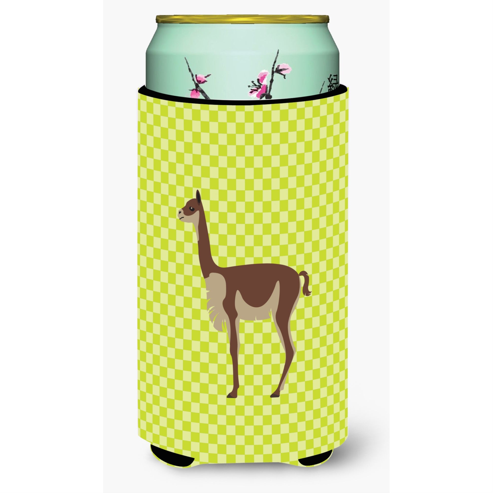 'Caroline'S Treasures Vicugna Or Vicuna Green Decorative Can Hugger, Tall Boy, Multicolor''