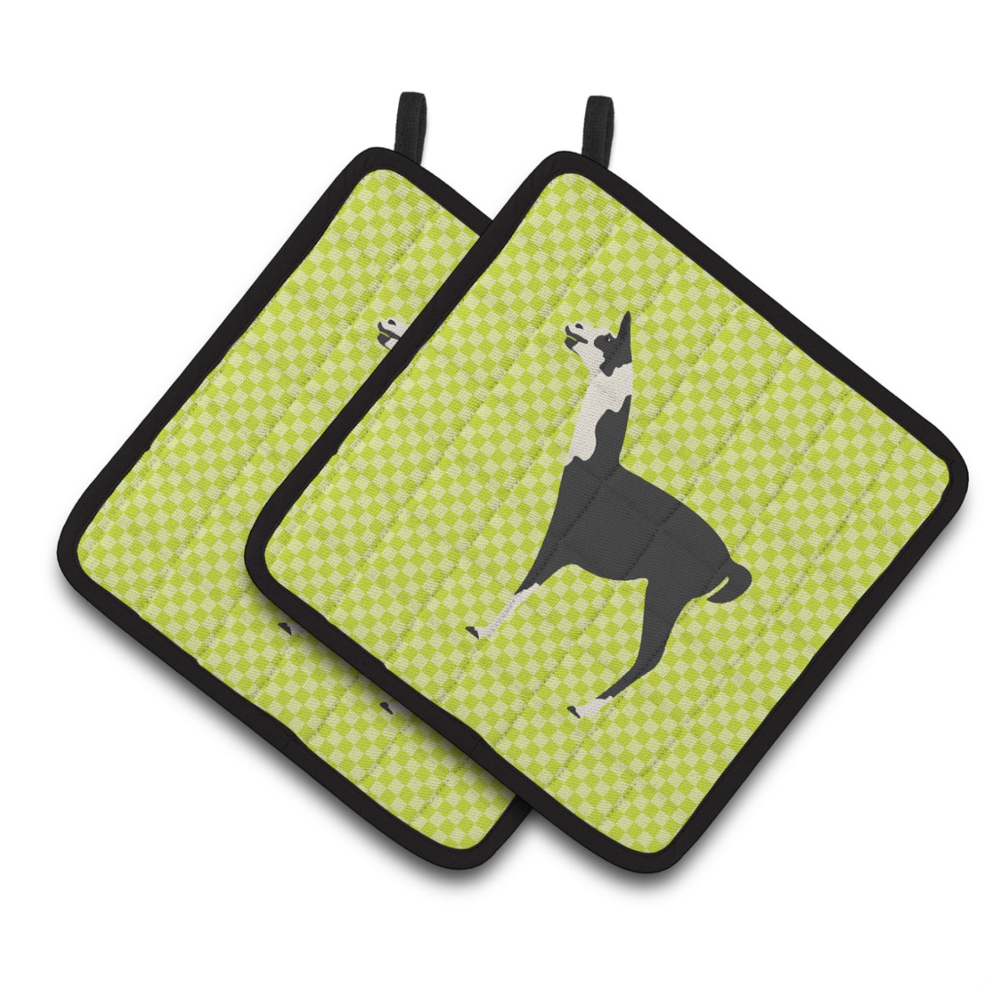 'Caroline'S Treasures Llama Q' Ara Green Decorated Pot Holder, 7.5'''' X 7.5''''''