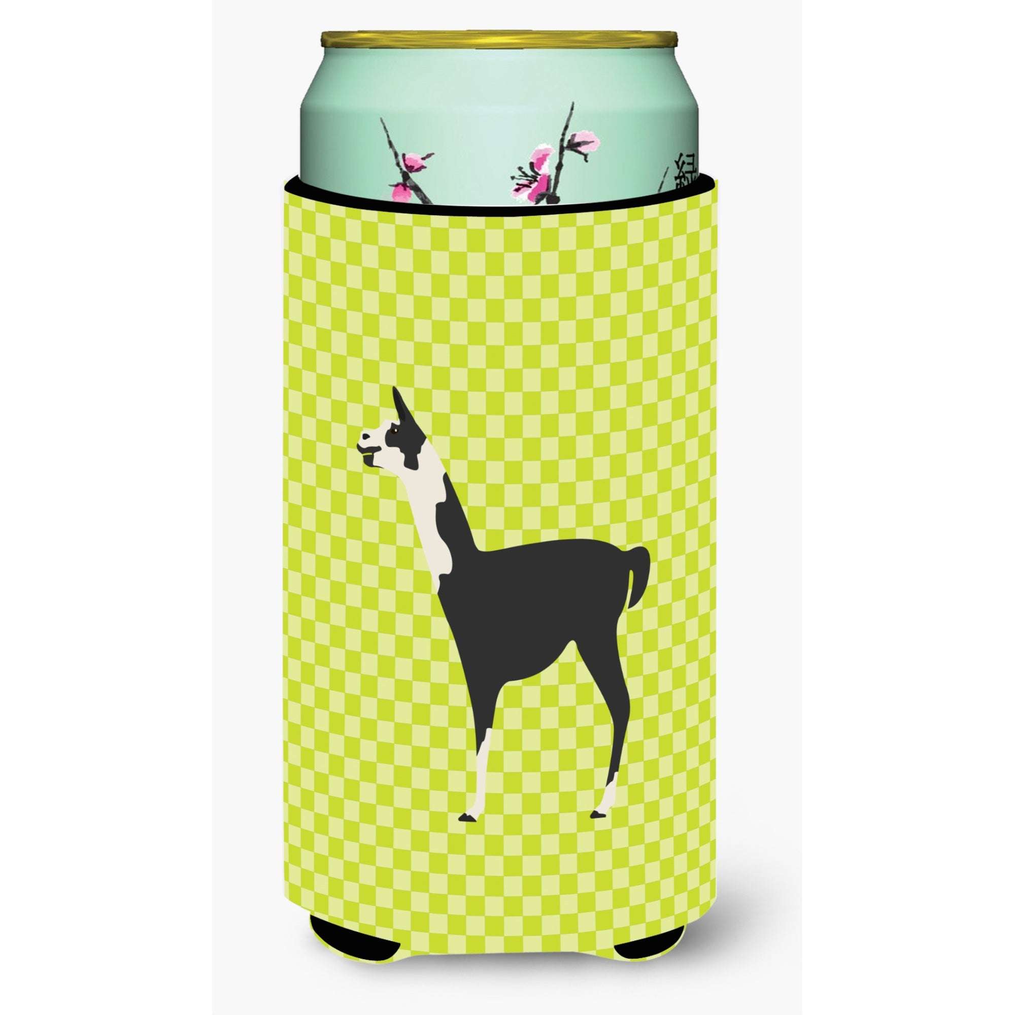 'Caroline'S Treasures Llama Q' Ara Green Decorative Can Hugger, Tall Boy, Multicolor''