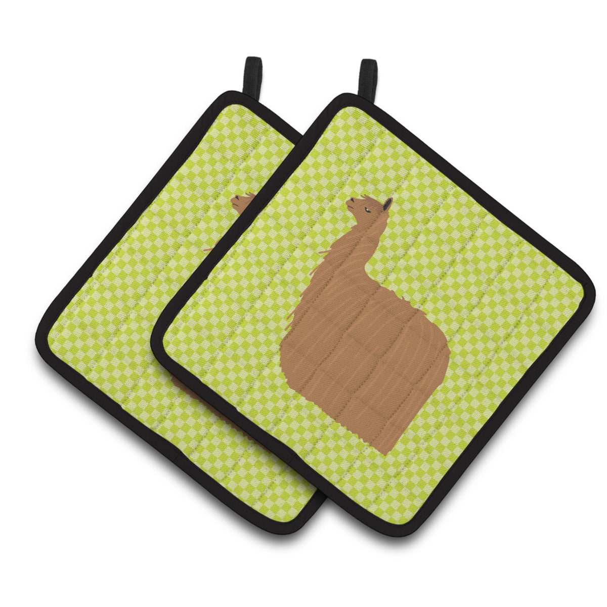 'Caroline'S Treasures Alpaca Suri Green Decorated Pot Holder, 7.5'''' X 7.5''''''