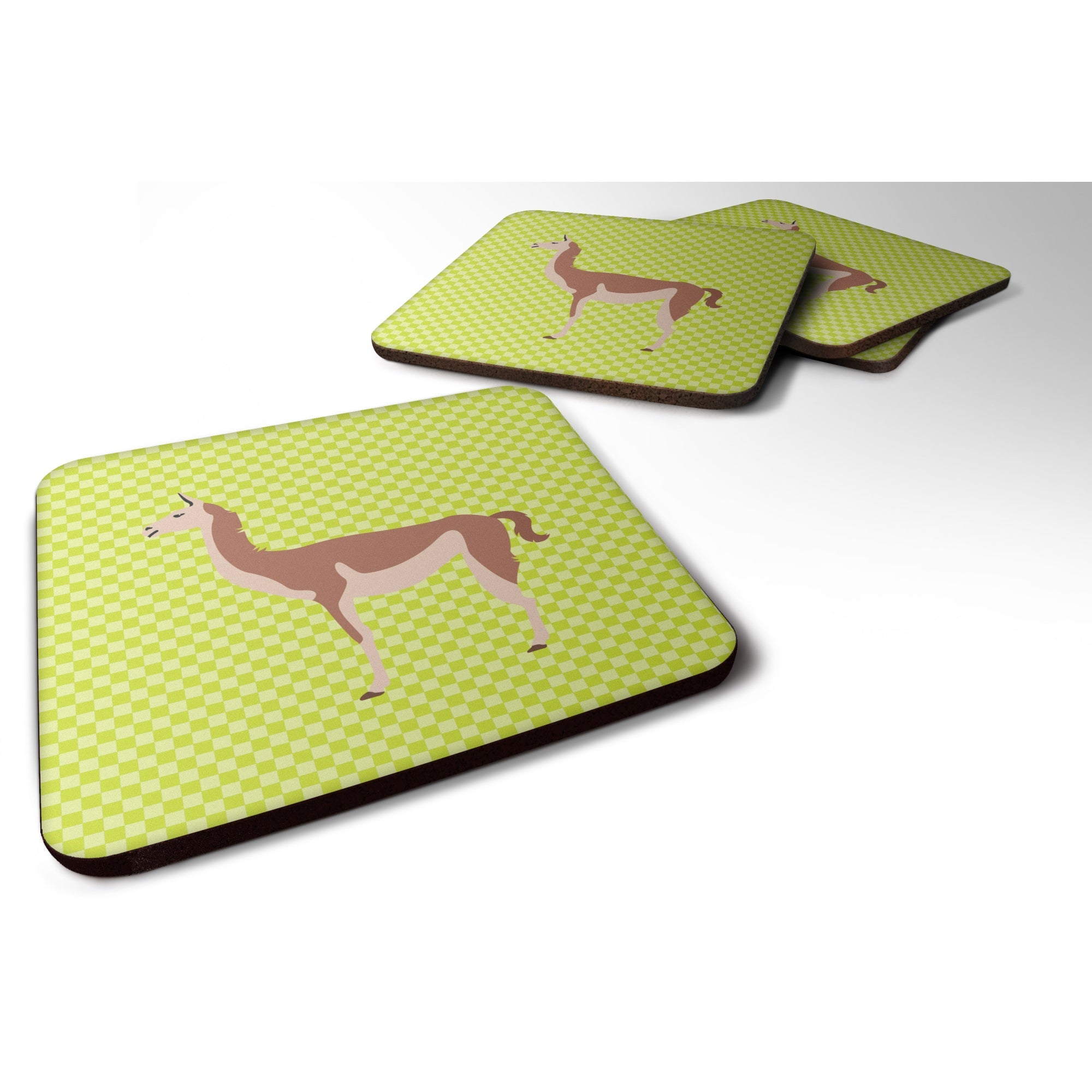 'Caroline'S Treasures Guanaco Green Decorative Coasters, 3.5, Multicolor''