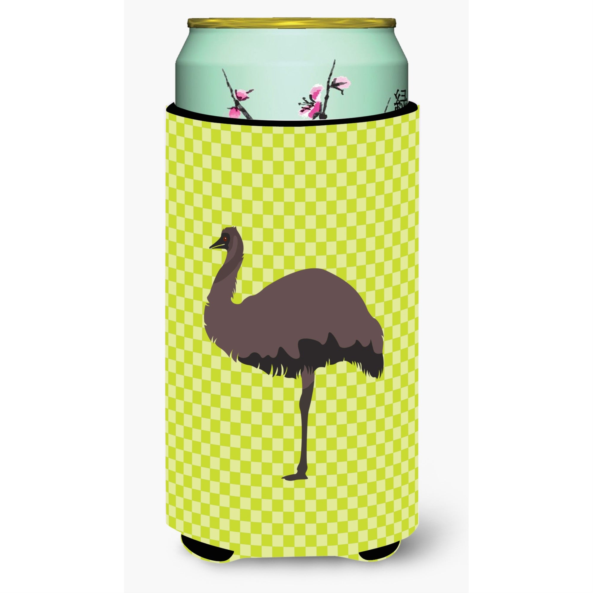 'Caroline'S Treasures Emu Green Decorative Can Hugger, Tall Boy, Multicolor''
