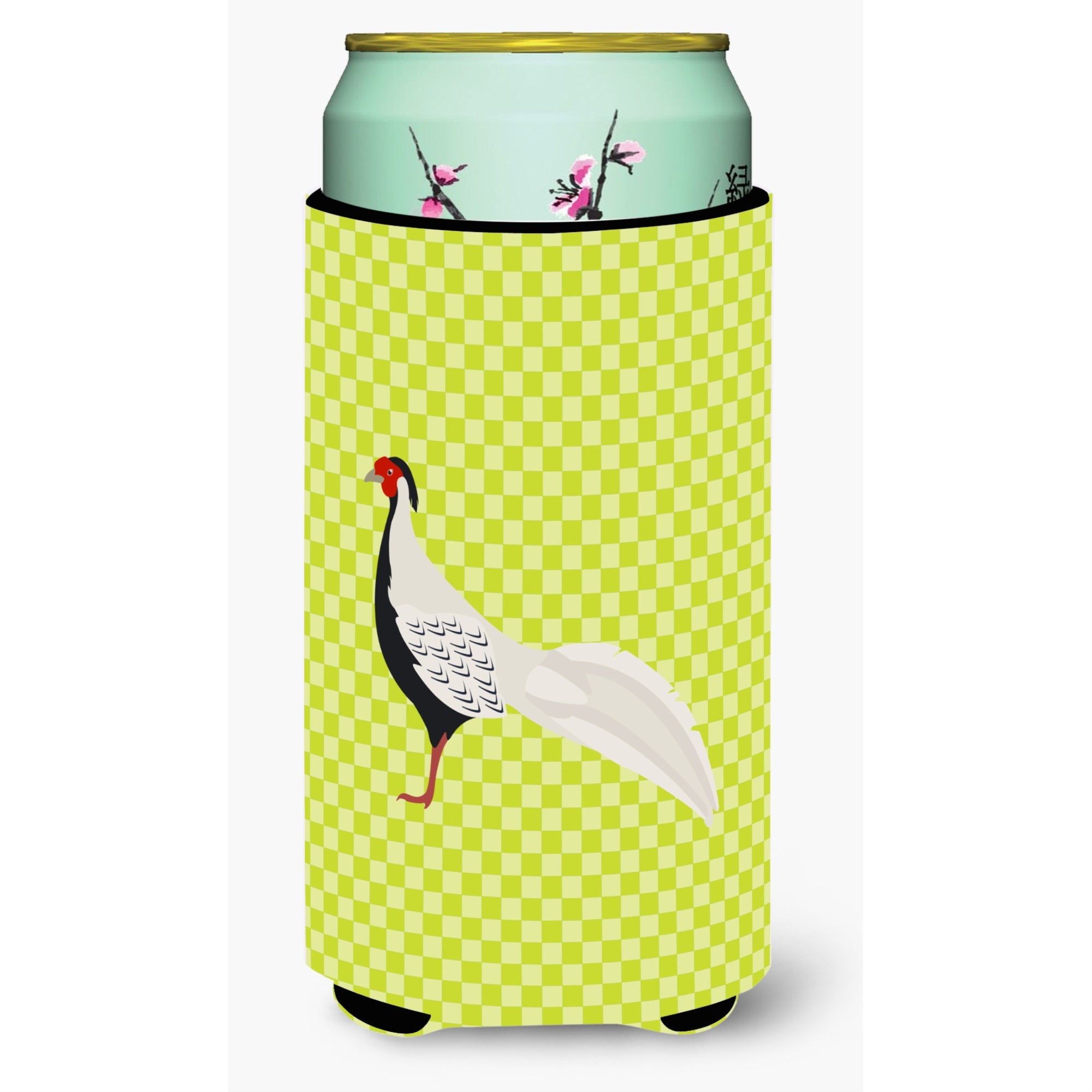 'Caroline'S Treasures Silver Pheasant Green Decorative Can Hugger, Tall Boy, Multicolor''