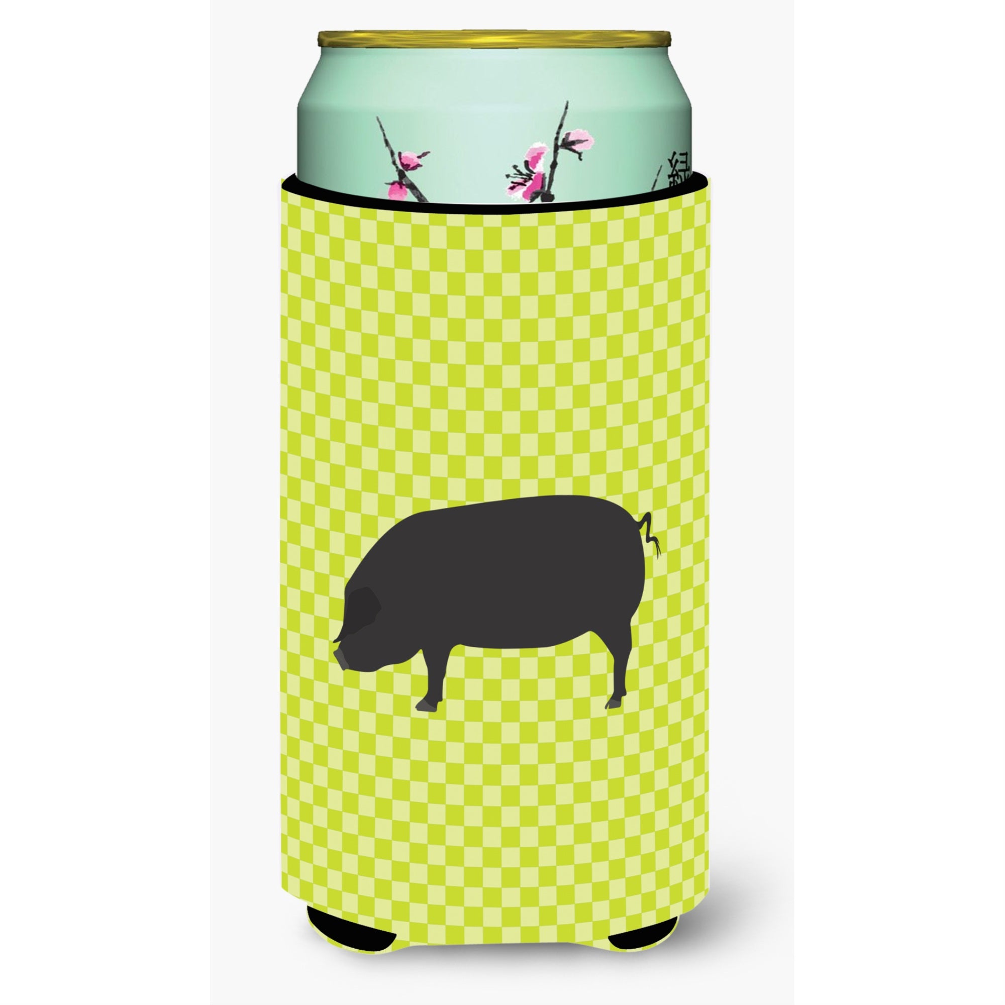 'Caroline'S Treasures Devon Large Black Pig Green Decorative Can Hugger, Tall Boy, Multicolor''