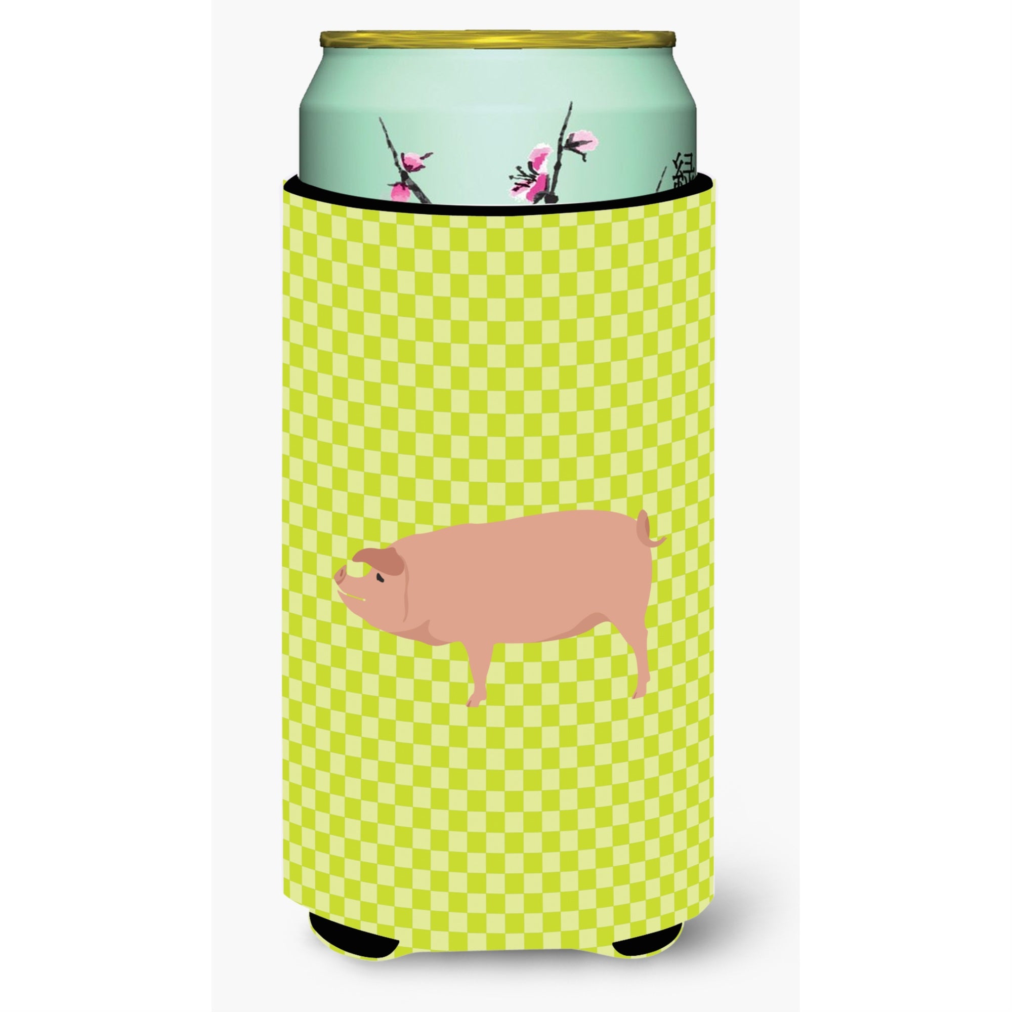 'Caroline'S Treasures American Landrace Pig Green Decorative Can Hugger, Tall Boy, Multicolor''