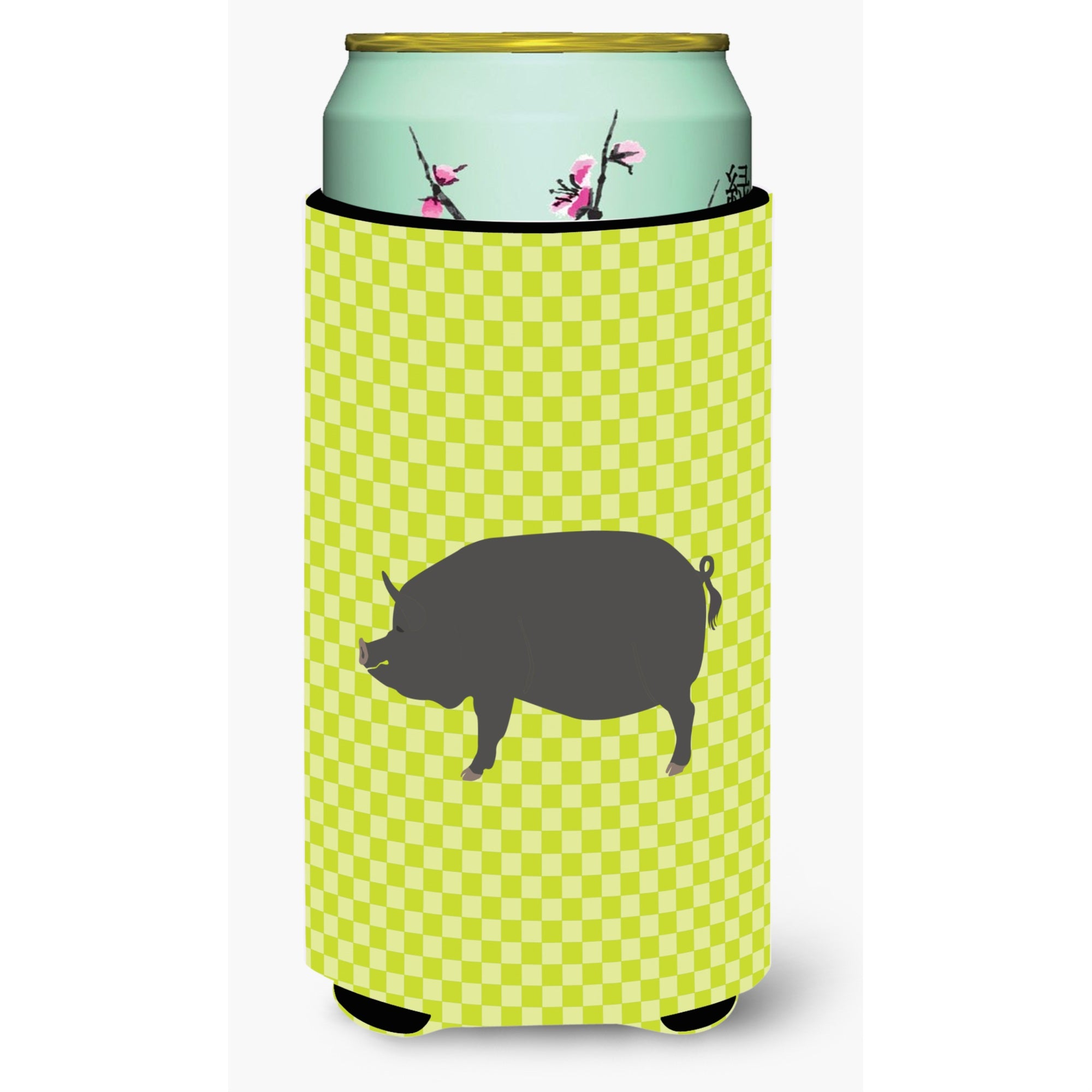 'Caroline'S Treasures Berkshire Pig Green Decorative Can Hugger, Tall Boy, Multicolor''