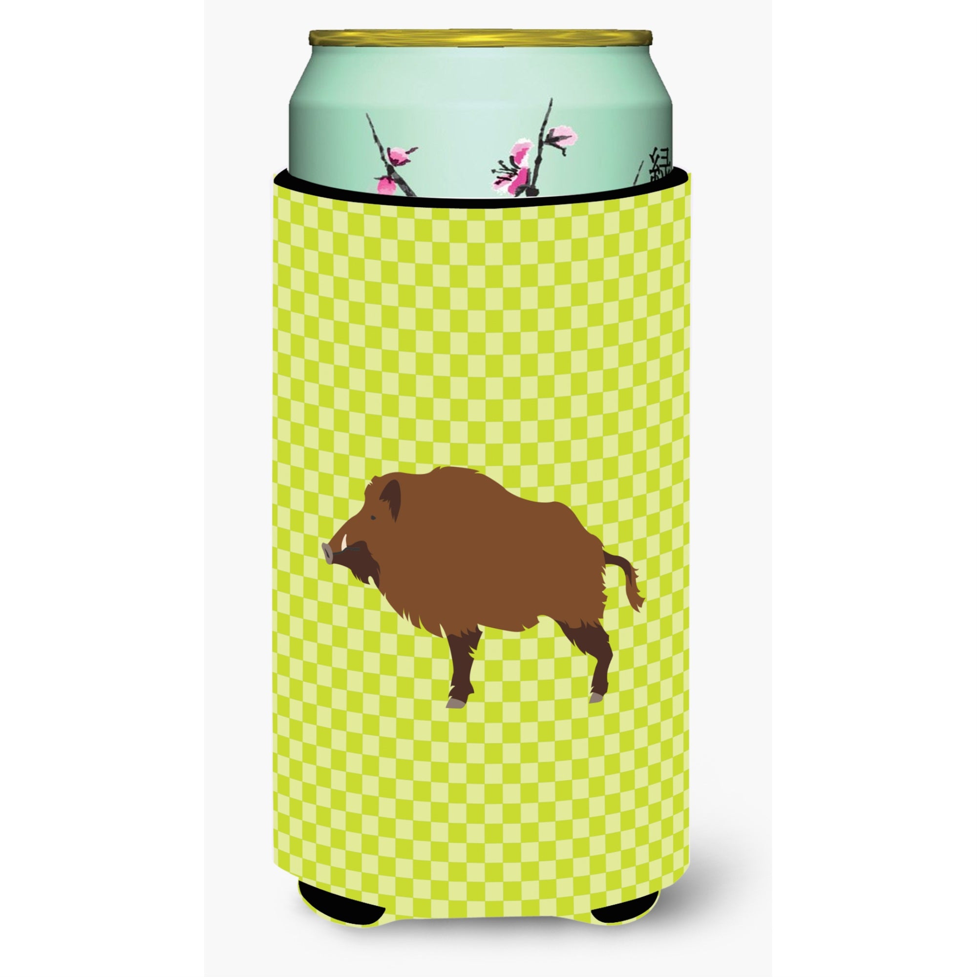 'Caroline'S Treasures Wild Boar Pig Green Decorative Can Hugger, Tall Boy, Multicolor''