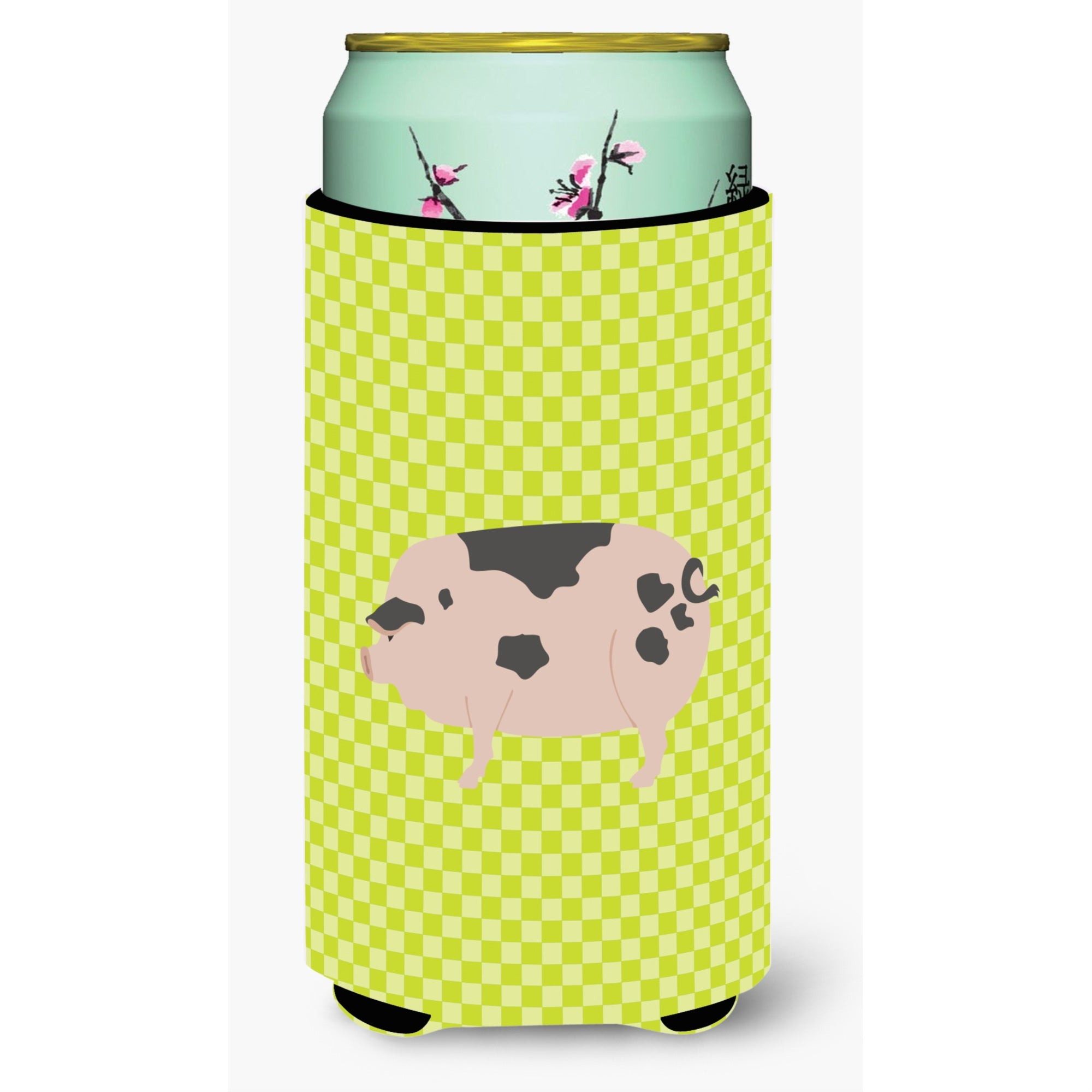 'Caroline'S Treasures Gloucester Old Spot Pig Green Decorative Can Hugger, Tall Boy, Multicolor''