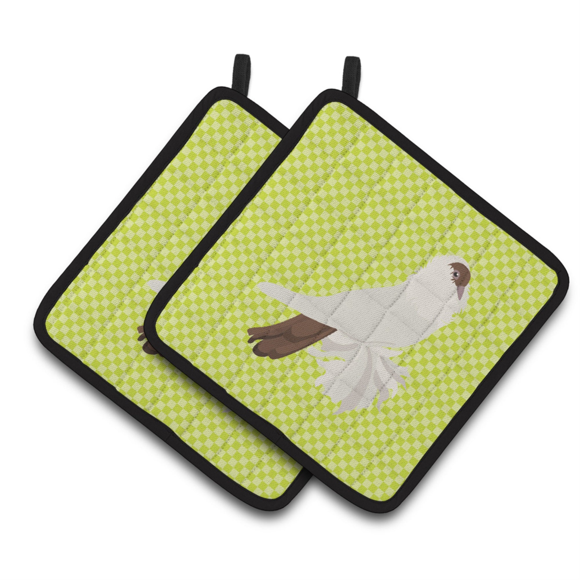 'Caroline'S Treasures German Helmet Pigeon Green Decorated Pot Holder, 7.5'''' X 7.5''''''