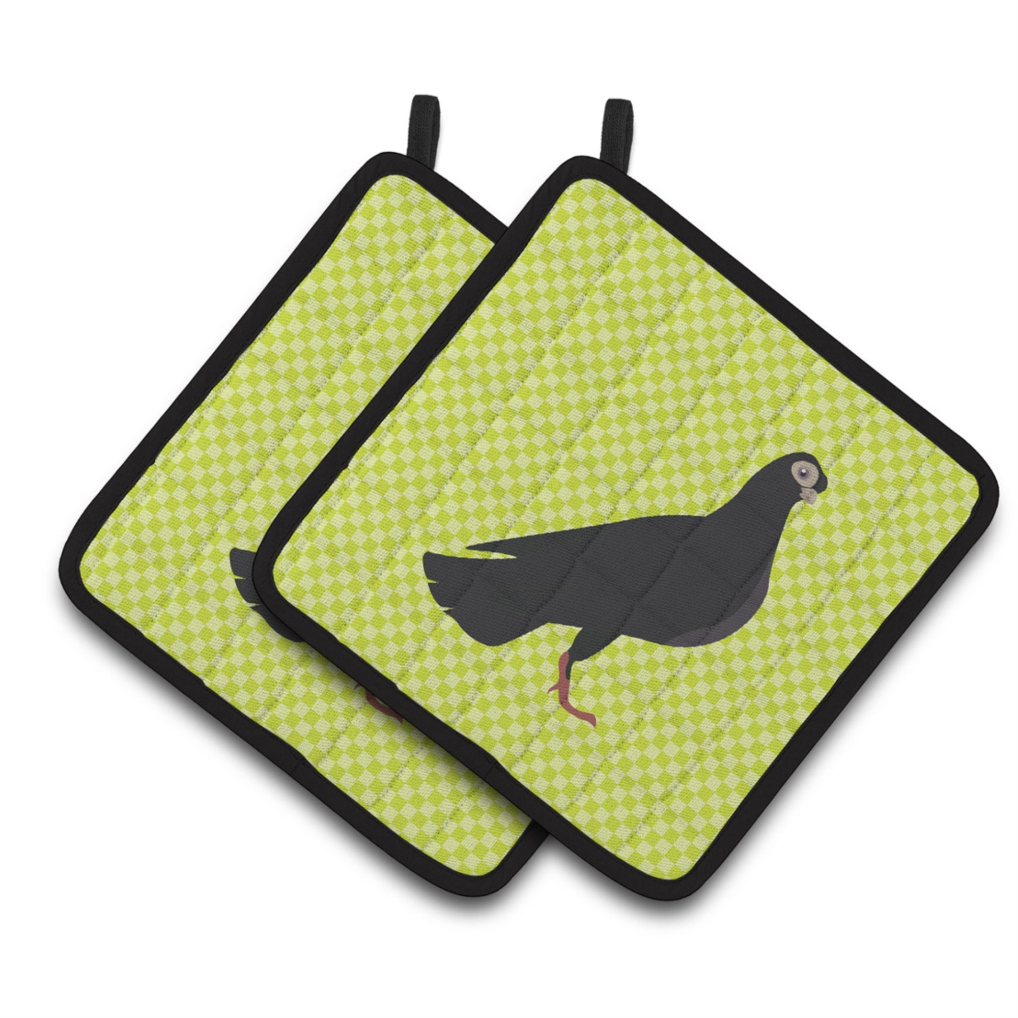 'Caroline'S Treasures Budapest Highflyer Pigeon Green Decorated Pot Holder, 7.5'''' X 7.5''''''