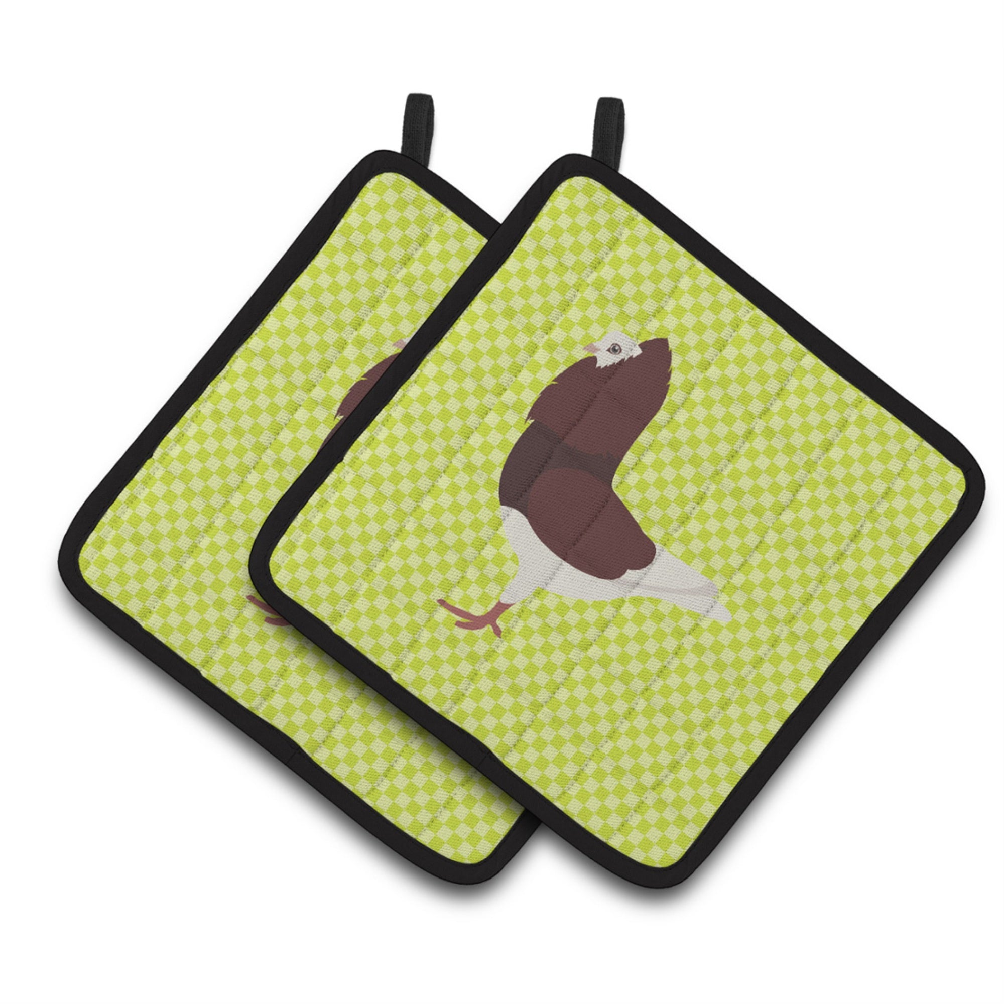 'Caroline'S Treasures Capuchin Red Pigeon Green Decorated Pot Holder, 7.5'''' X 7.5''''''