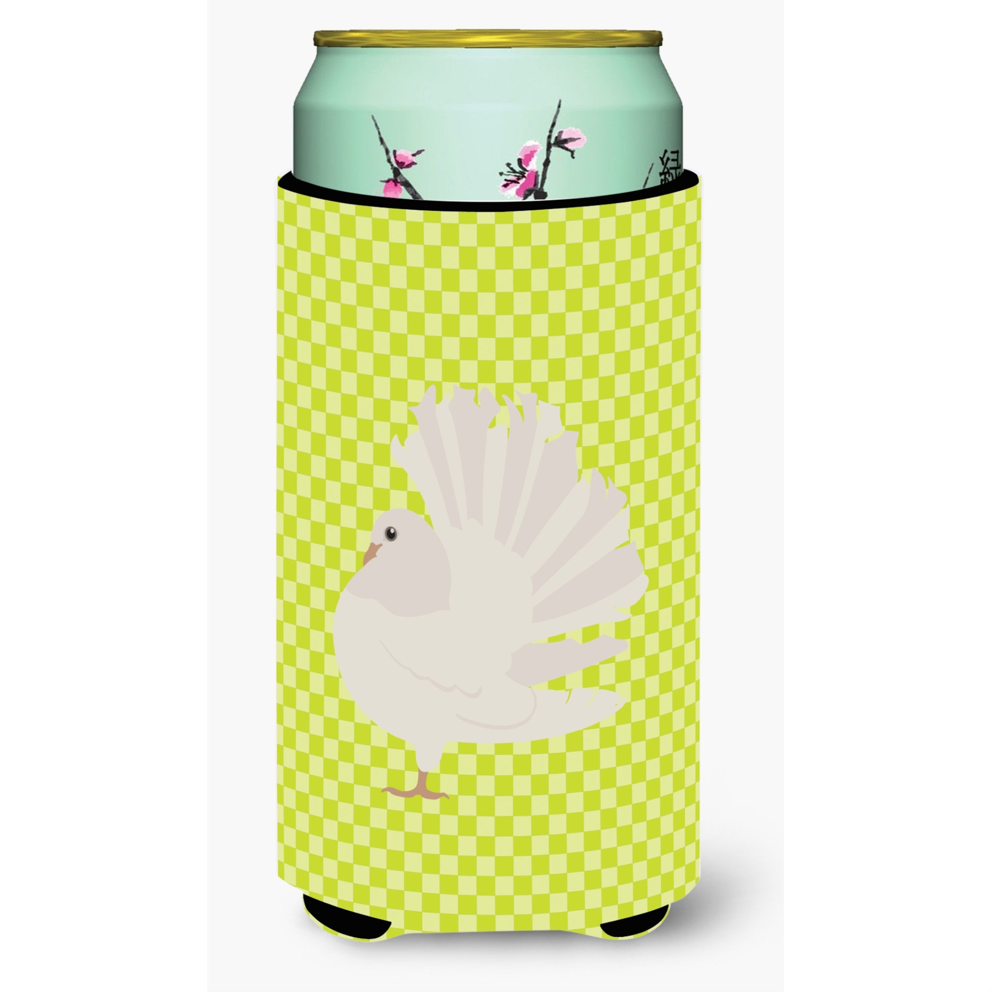 'Caroline'S Treasures Silver Fantail Pigeon Green Decorative Can Hugger, Tall Boy, Multicolor''