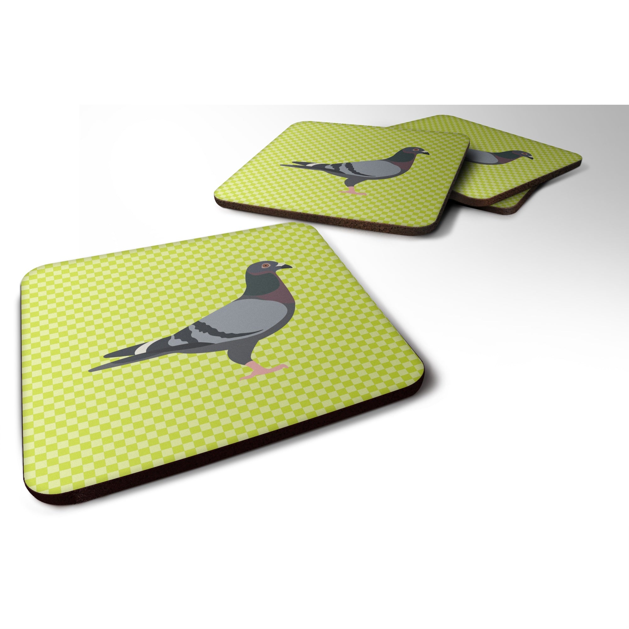 'Caroline'S Treasures Racing Pigeon Green Decorative Coasters, 3.5, Multicolor''