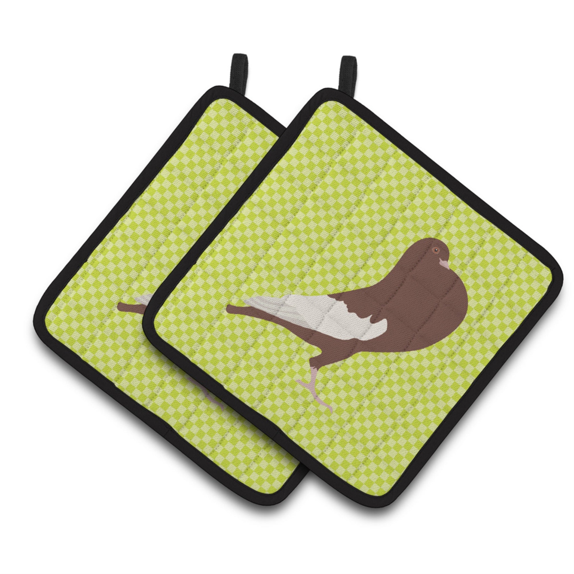 'Caroline'S Treasures English Pouter Pigeon Green Decorated Pot Holder, 7.5'''' X 7.5''''''