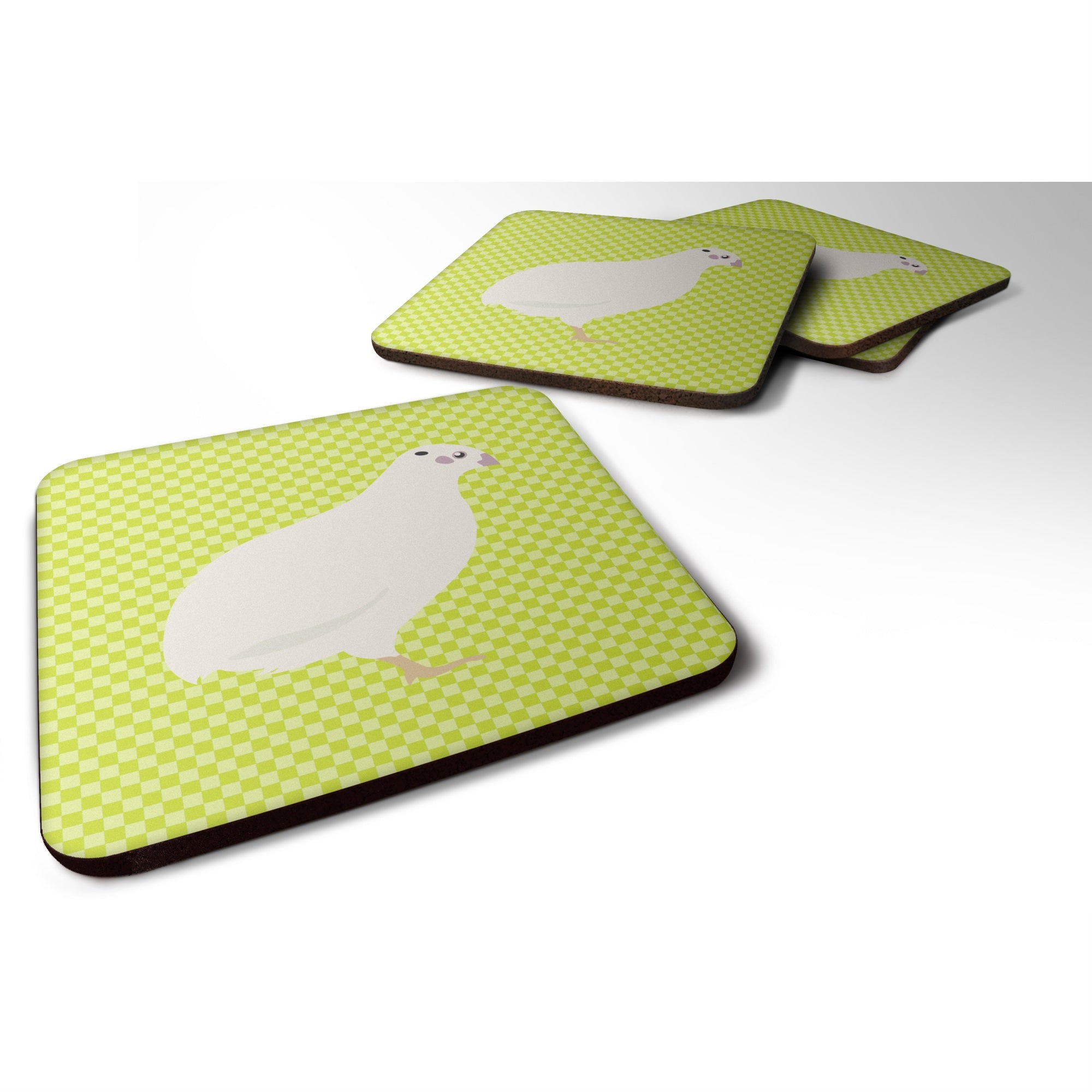 'Caroline'S Treasures Texas Quail Green Decorative Coasters, 3.5, Multicolor''