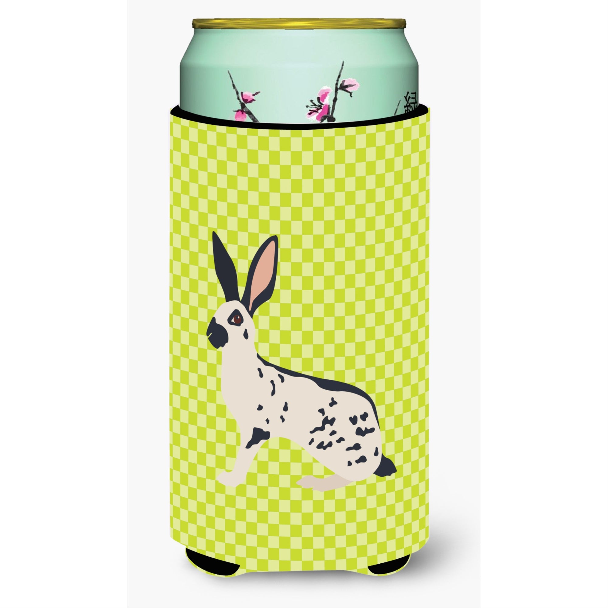 'Caroline'S Treasures English Spot Rabbit Green Decorative Can Hugger, Tall Boy, Multicolor''