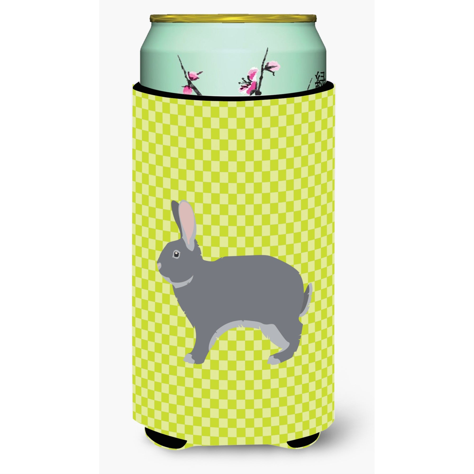 'Caroline'S Treasures Giant Chinchilla Rabbit Green Decorative Can Hugger, Tall Boy, Multicolor''