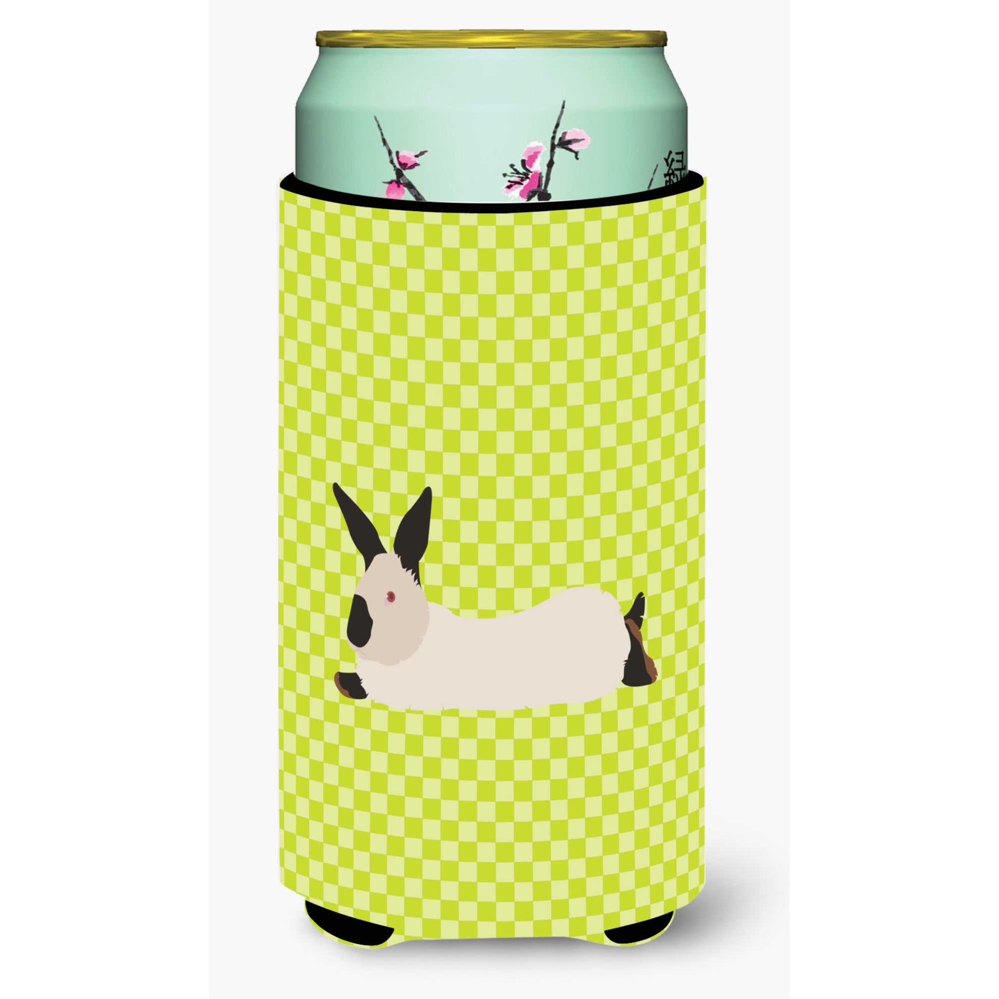 'Caroline'S Treasures California White Rabbit Green Decorative Can Hugger, Tall Boy, Multicolor''