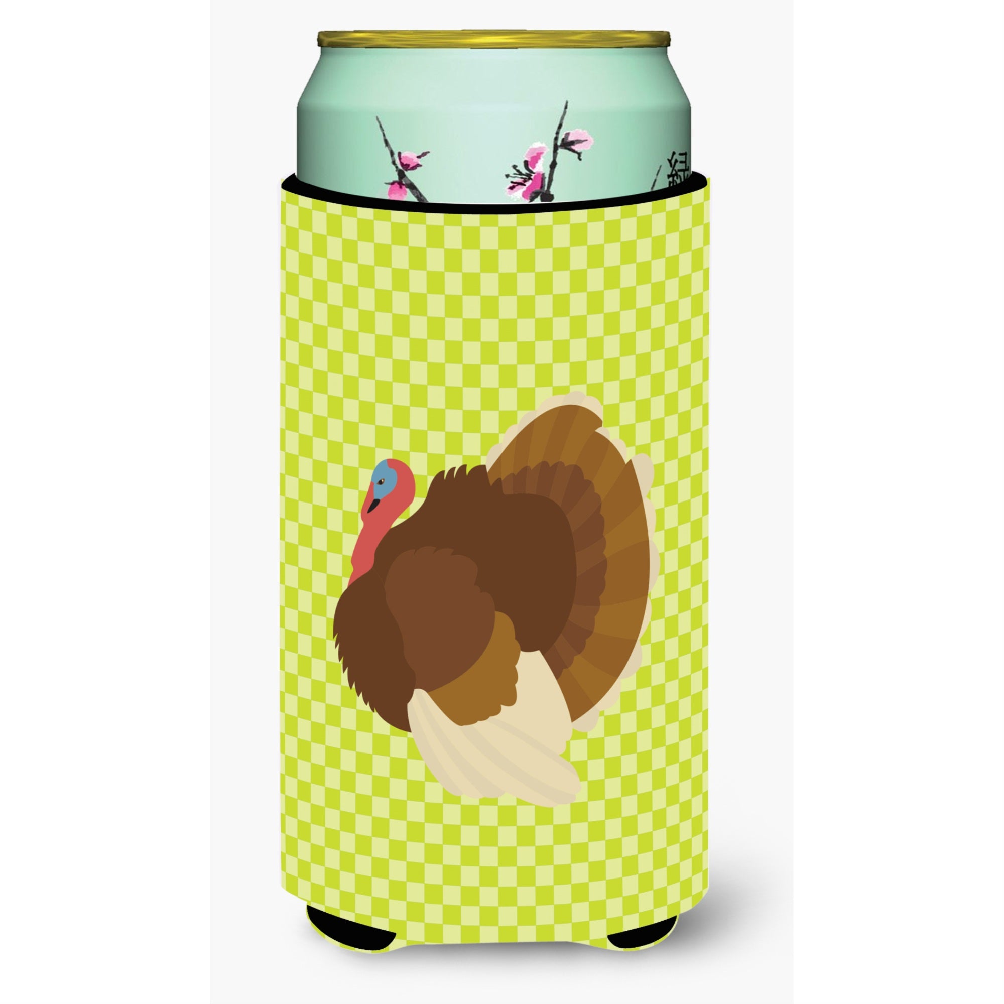 'Caroline'S Treasures French Turkey Dindon Green Decorative Can Hugger, Tall Boy, Multicolor''